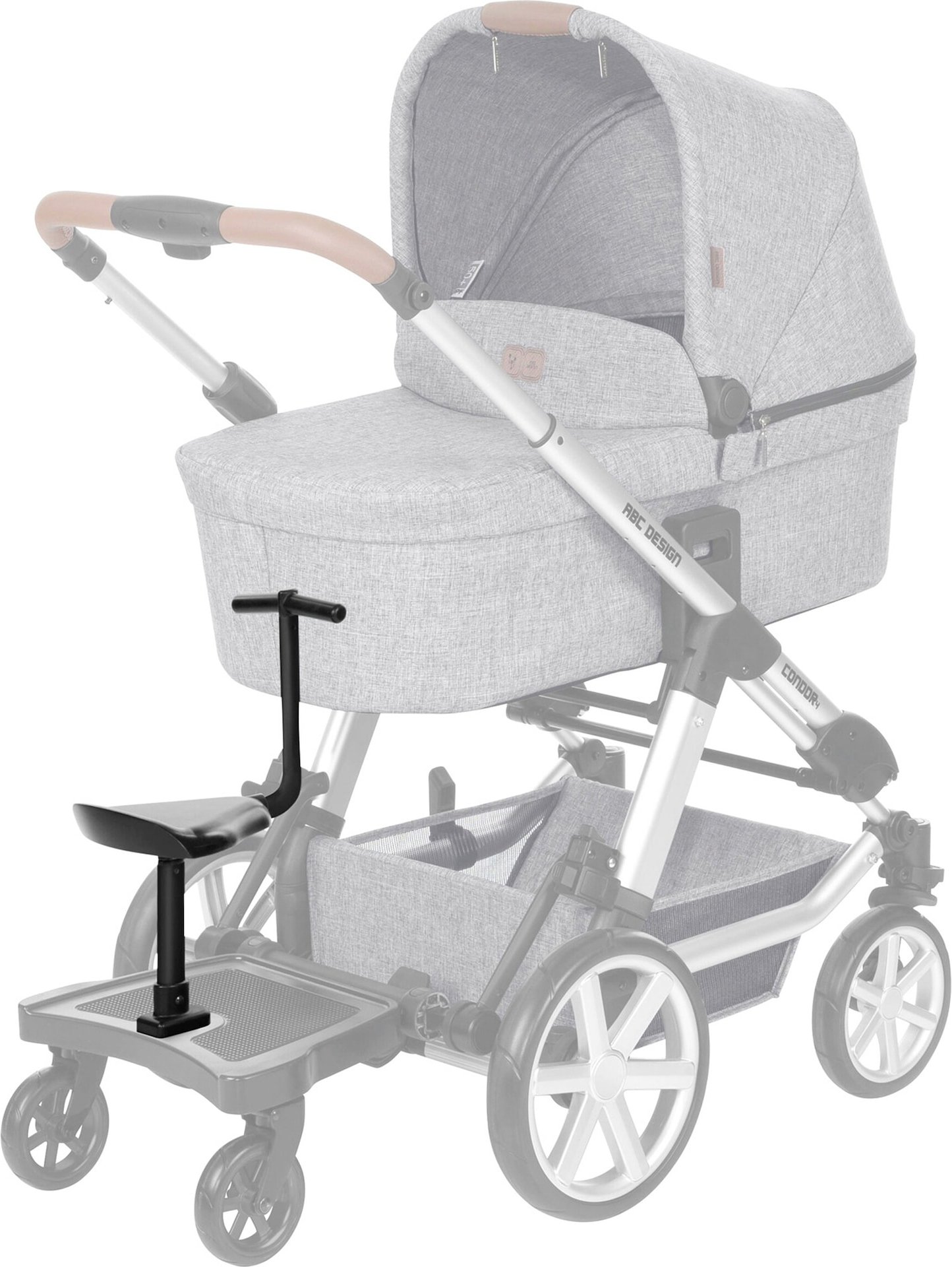 Abc Design Sitzbrett für Buggy-Board Kiddy Ride On 2 schwarz