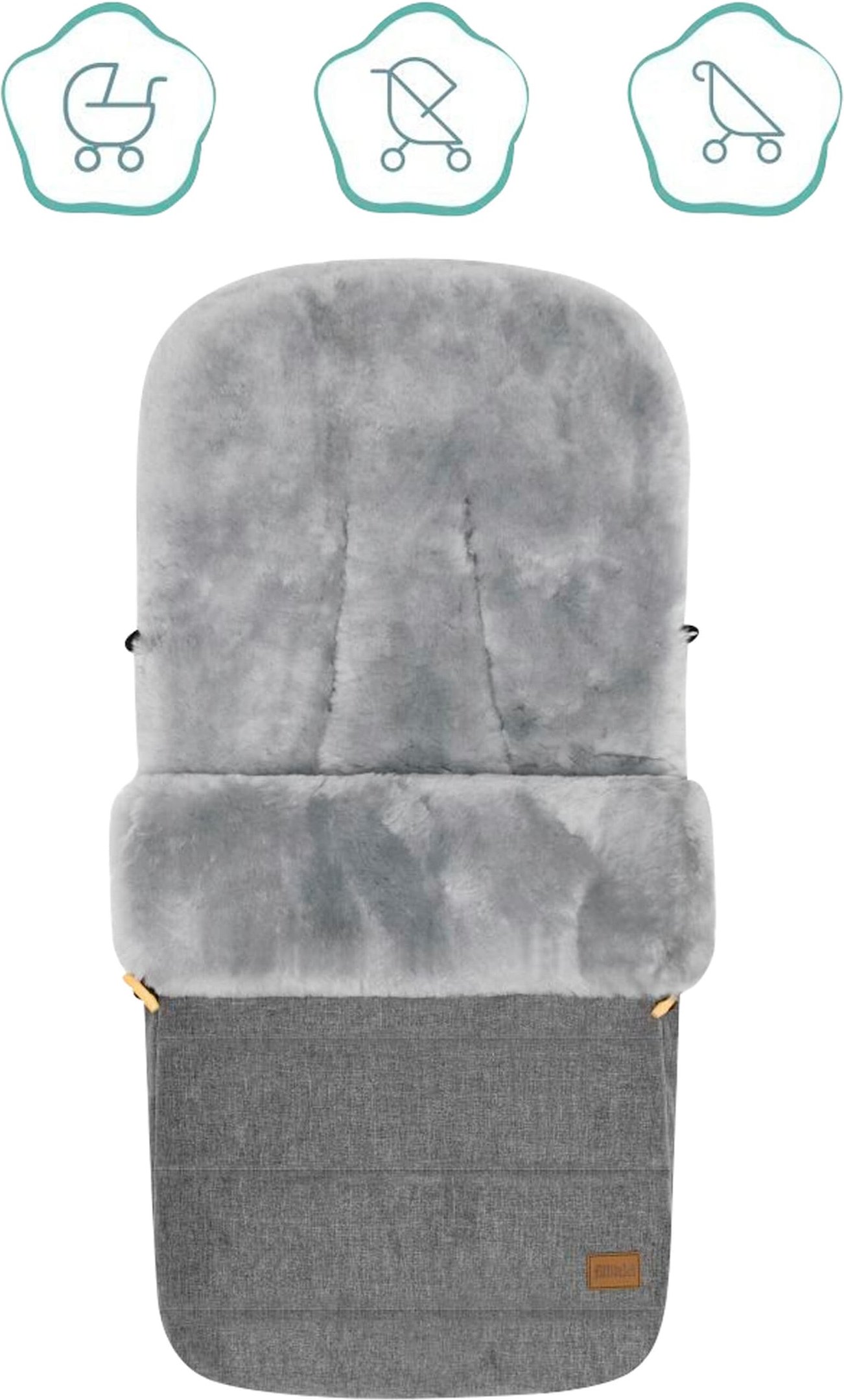 Fillikid Winterfußsack Bernina Alpina grau