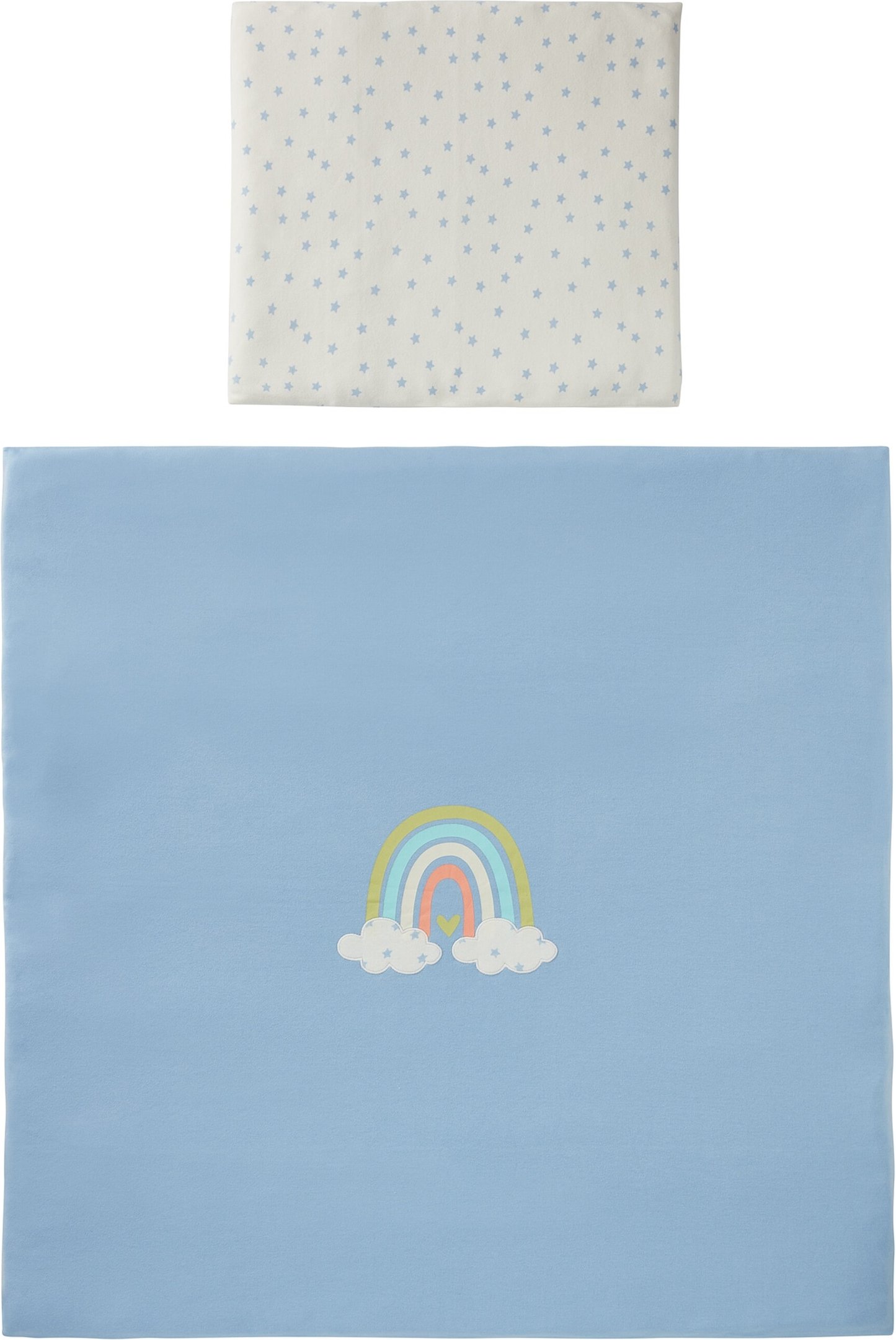 Bornino Home Wende-Bettwäsche Regenbogen 35x40 / 80x80 cm