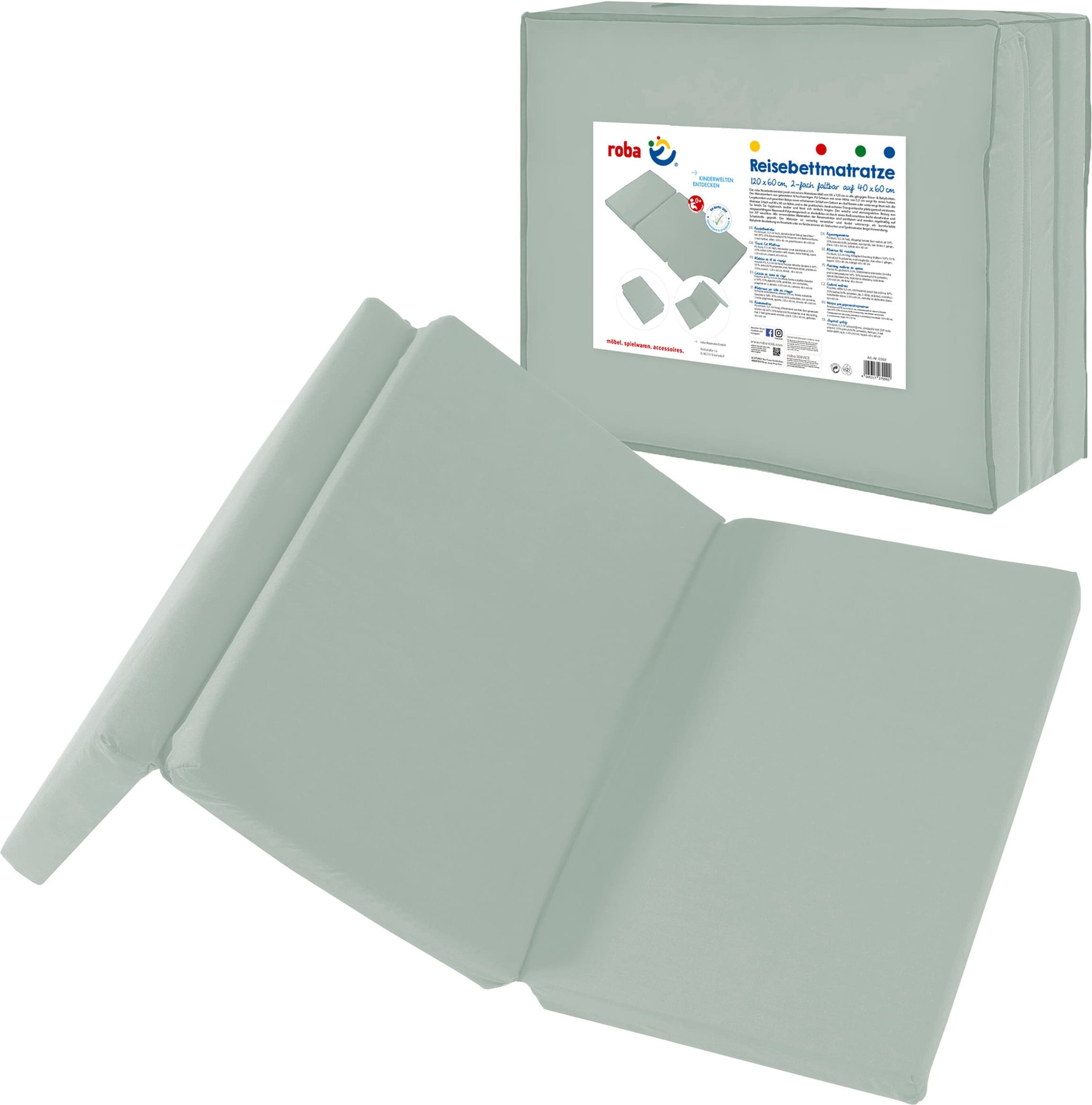 Roba Reisebettmatratze roba Style Frosty green
