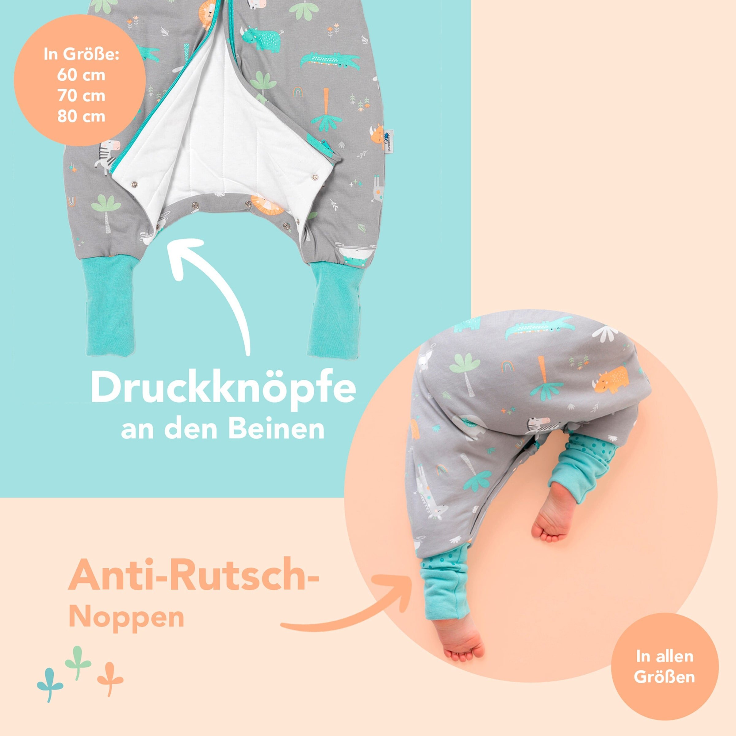 Schlummersack Schlafsack mit Füßen 1.0 Tog