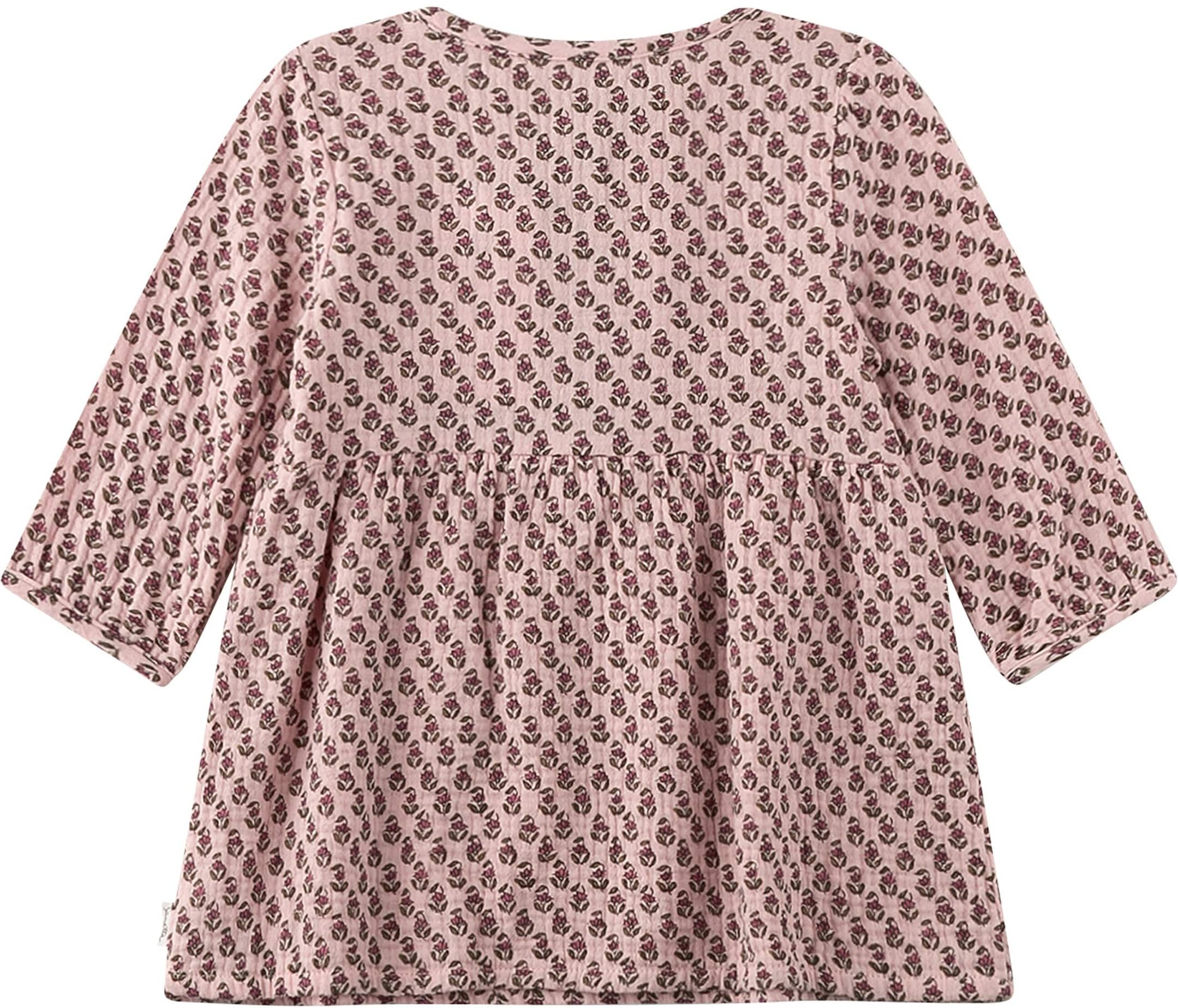 Sanetta Musselin-Kleid langarm Blumen