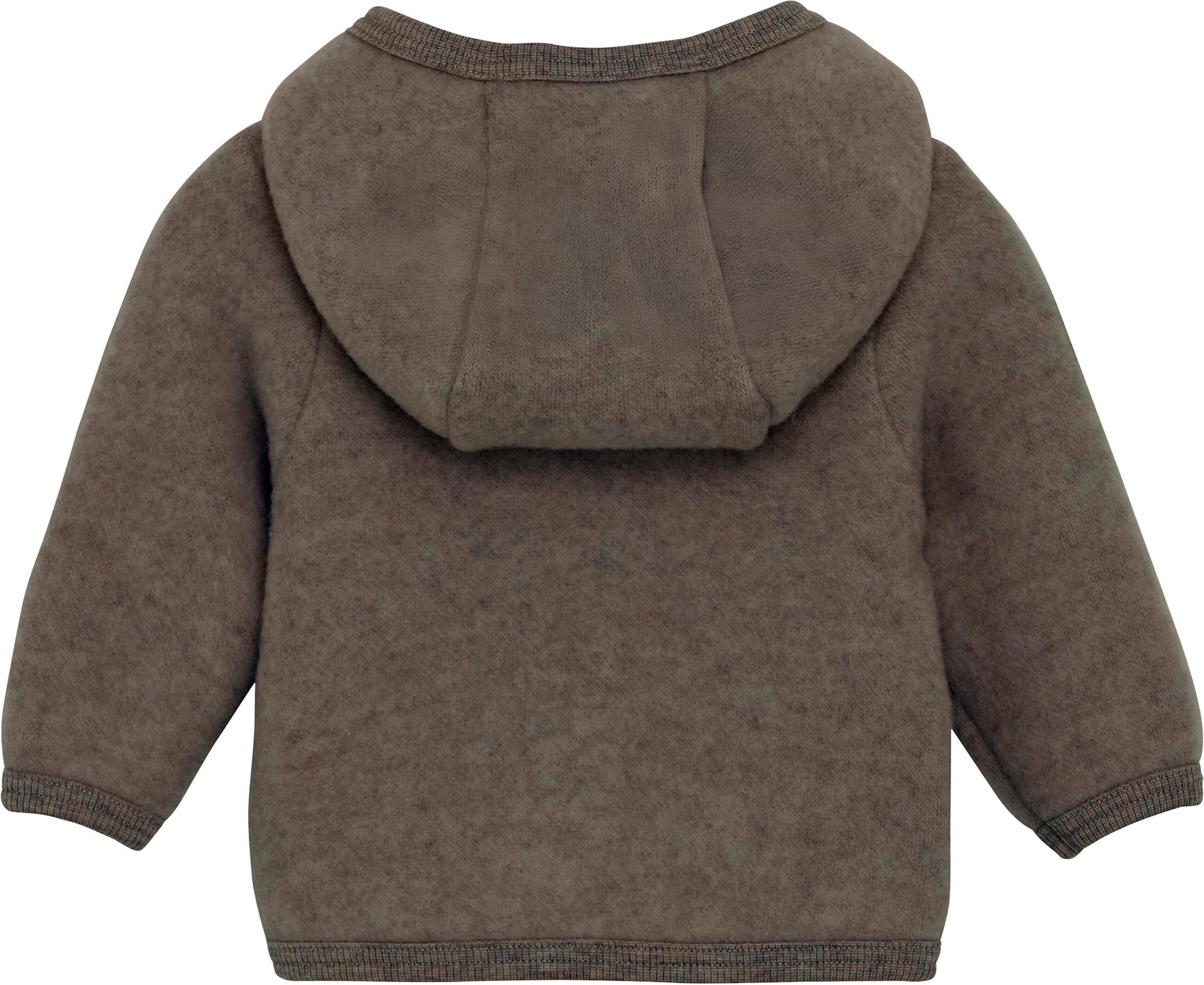 Huttelihut Wollfleece-Jacke Kapuze mit Ohren aus Merinowolle