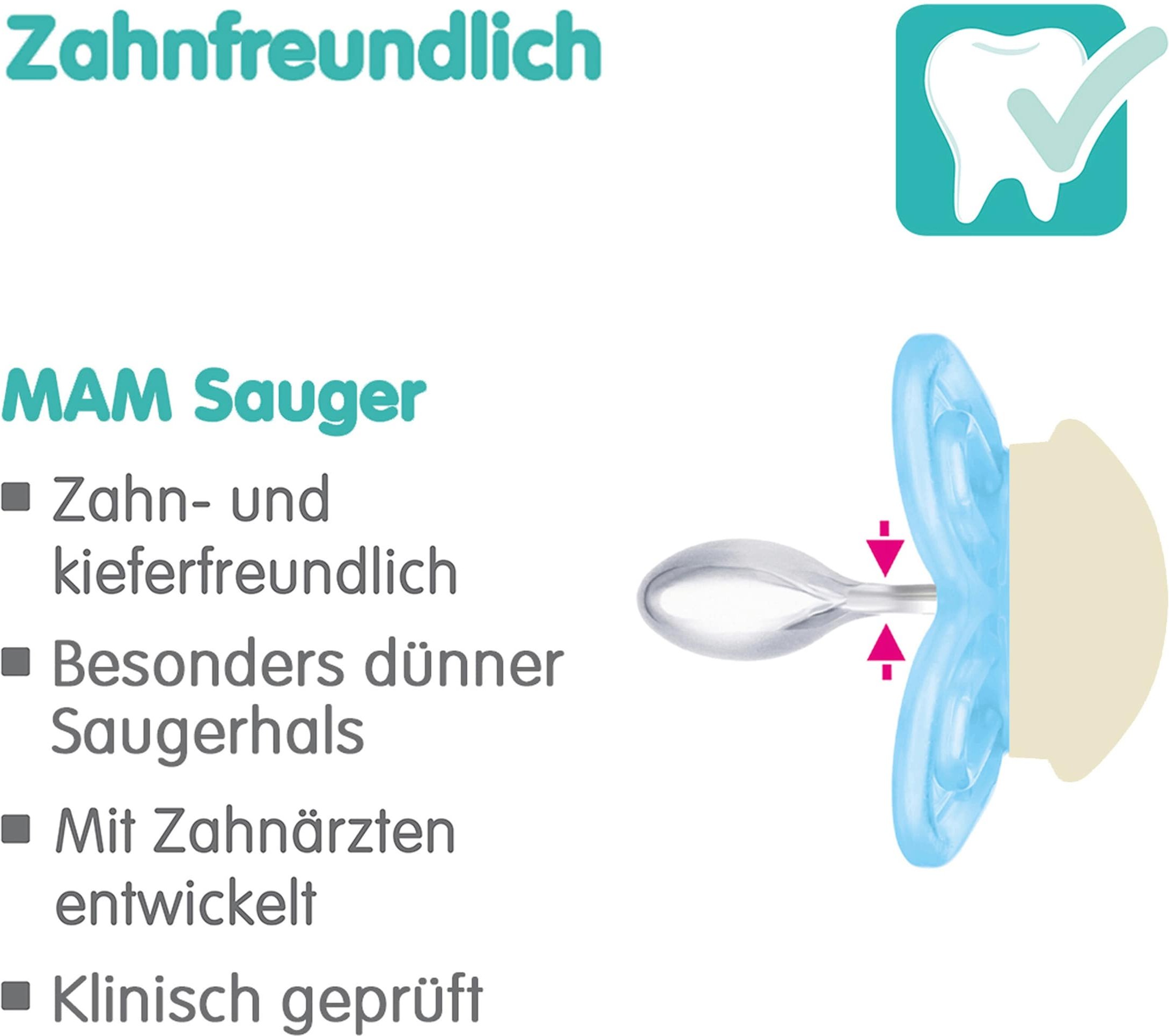 Mam 2er-Pack Schnuller Perfect Night Silikon, 0-6M