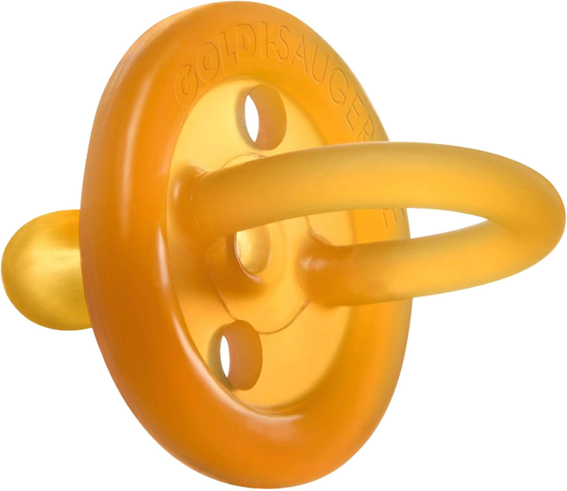 Goldi Schnuller Naturform symmetrisch aus Naturkautschuk