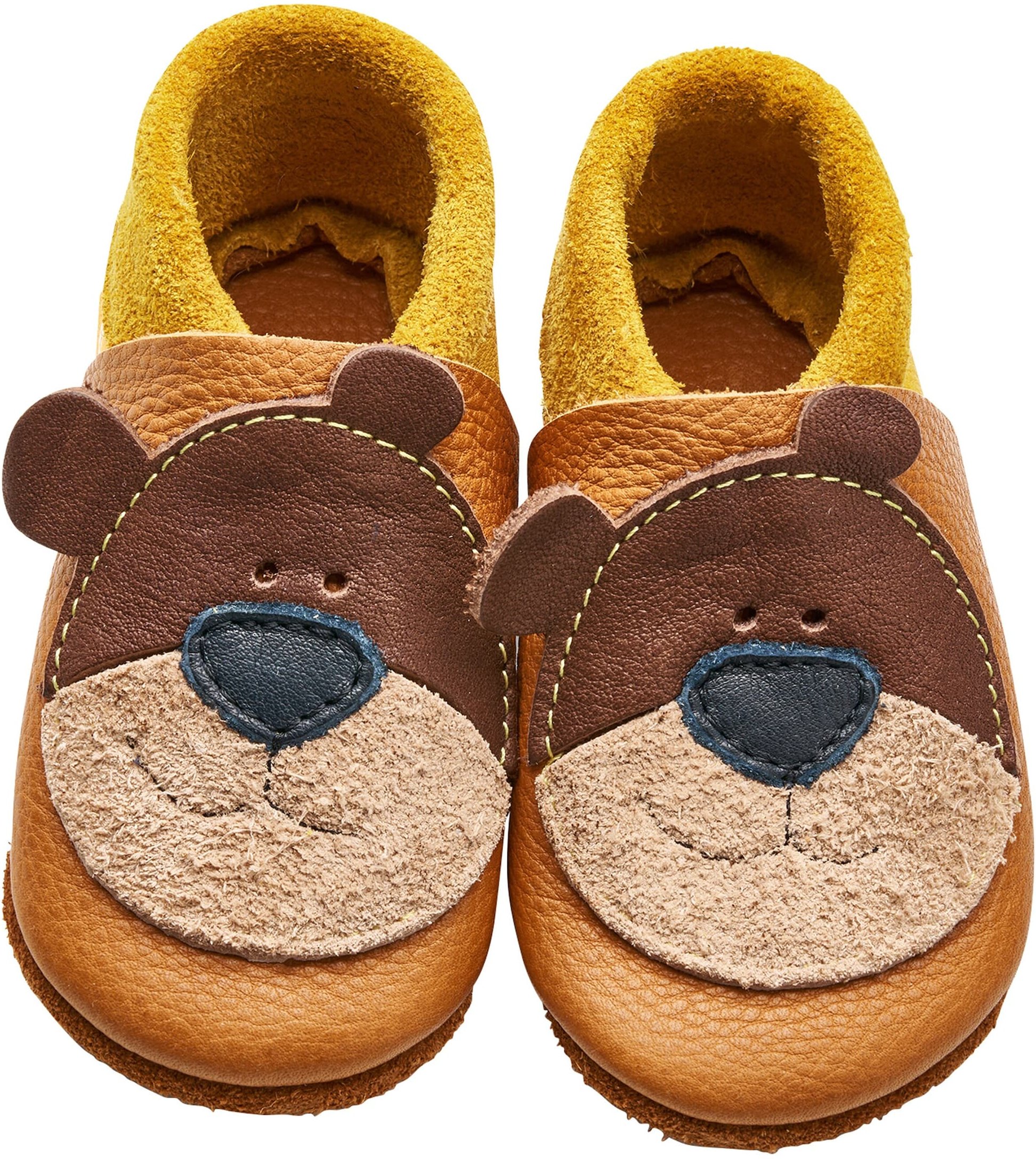 Orangenkinder Krabbel- und Hausschuhe Bär