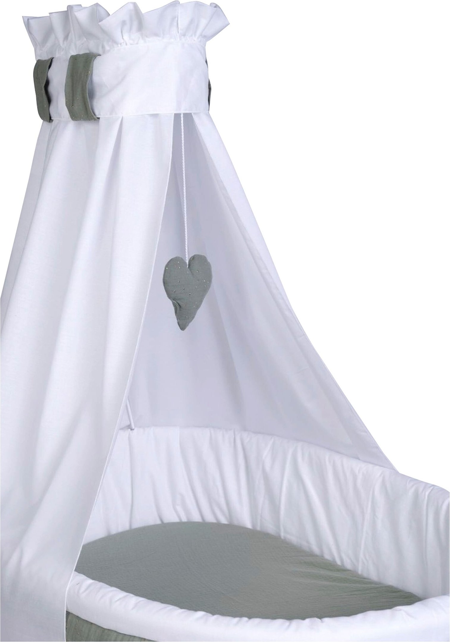 Mionido Stubenwagen Maxi natur Glitzer Musselin