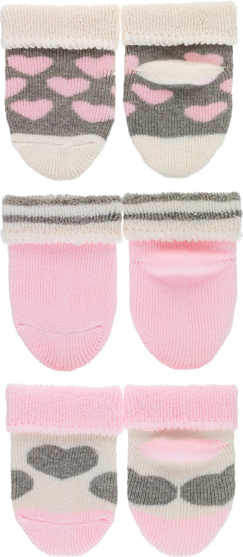 Sterntaler 3er-Pack Erstlingssocken Herzen