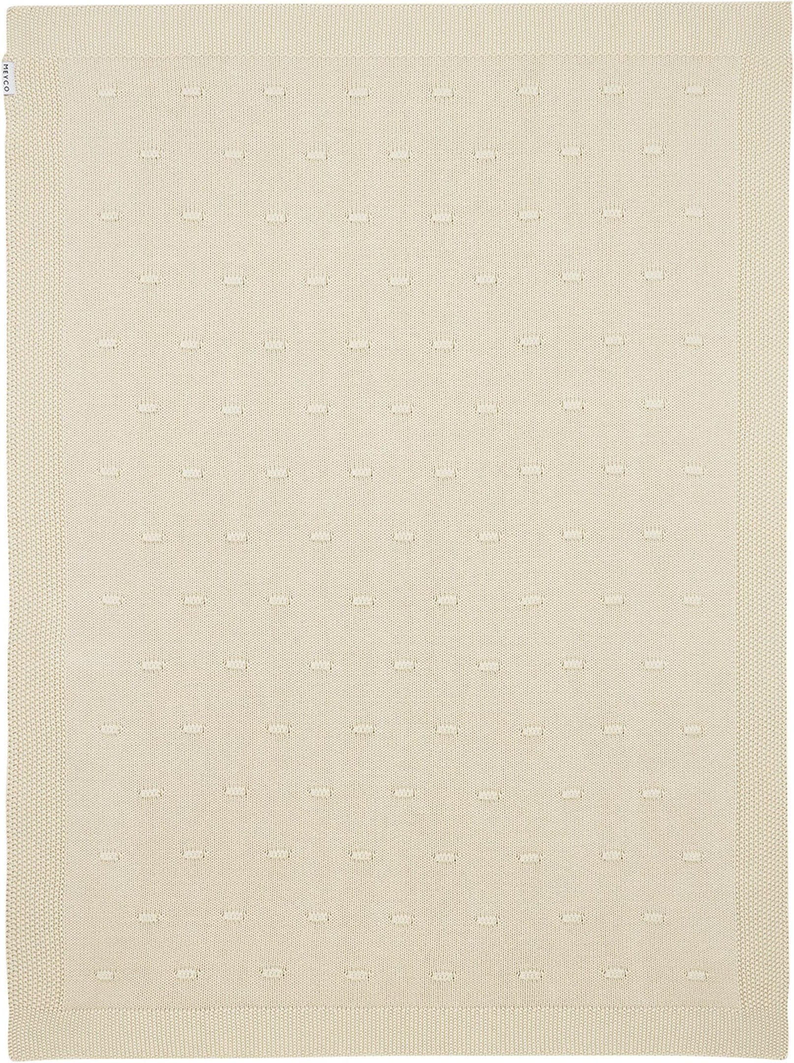 Meyco Baby Babydecke Knots gestrickt 75x100 cm 1.0 TOG