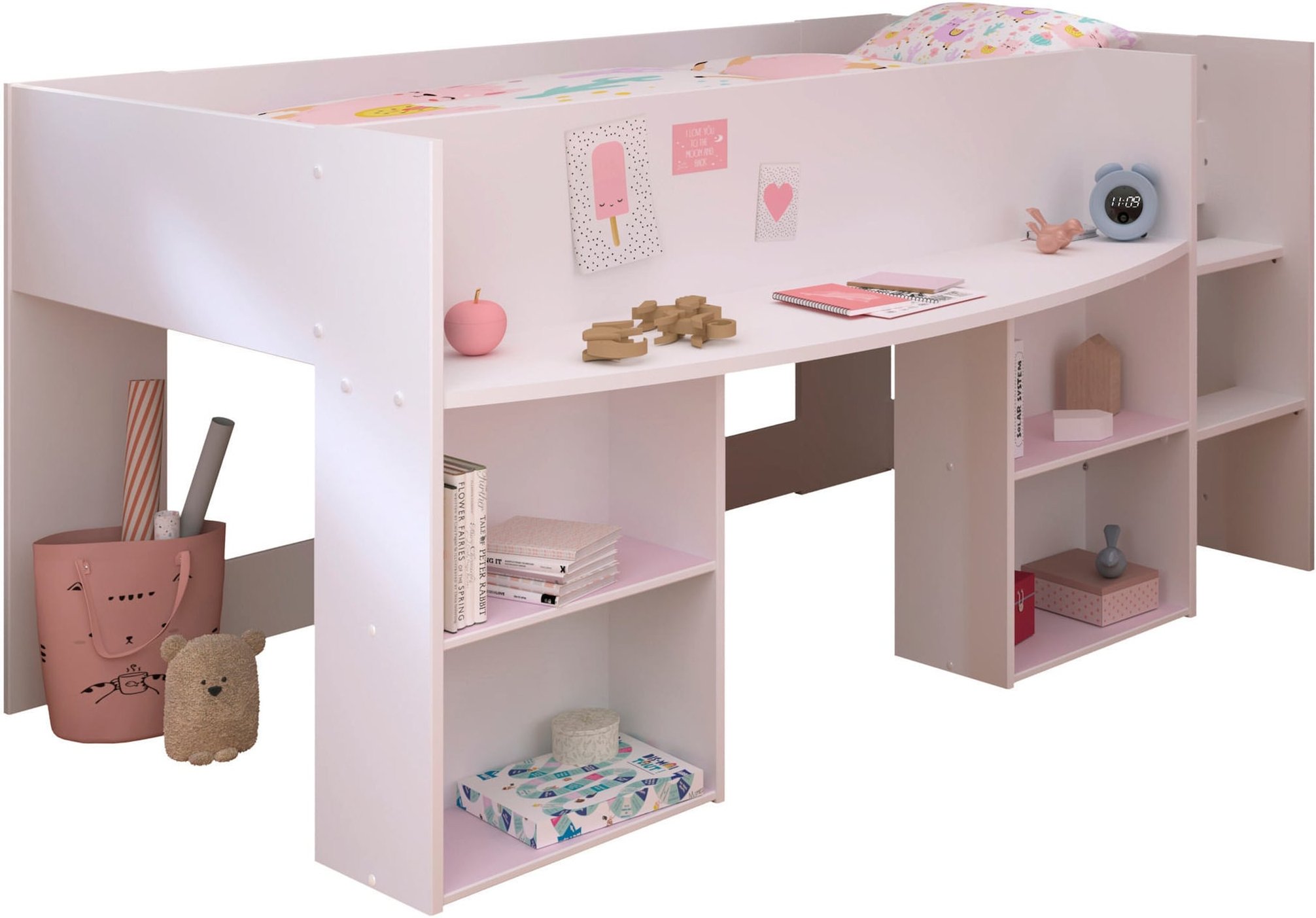 Thumbnail - Parisot Kinder Hochbett "Pirouette 1" Weiß