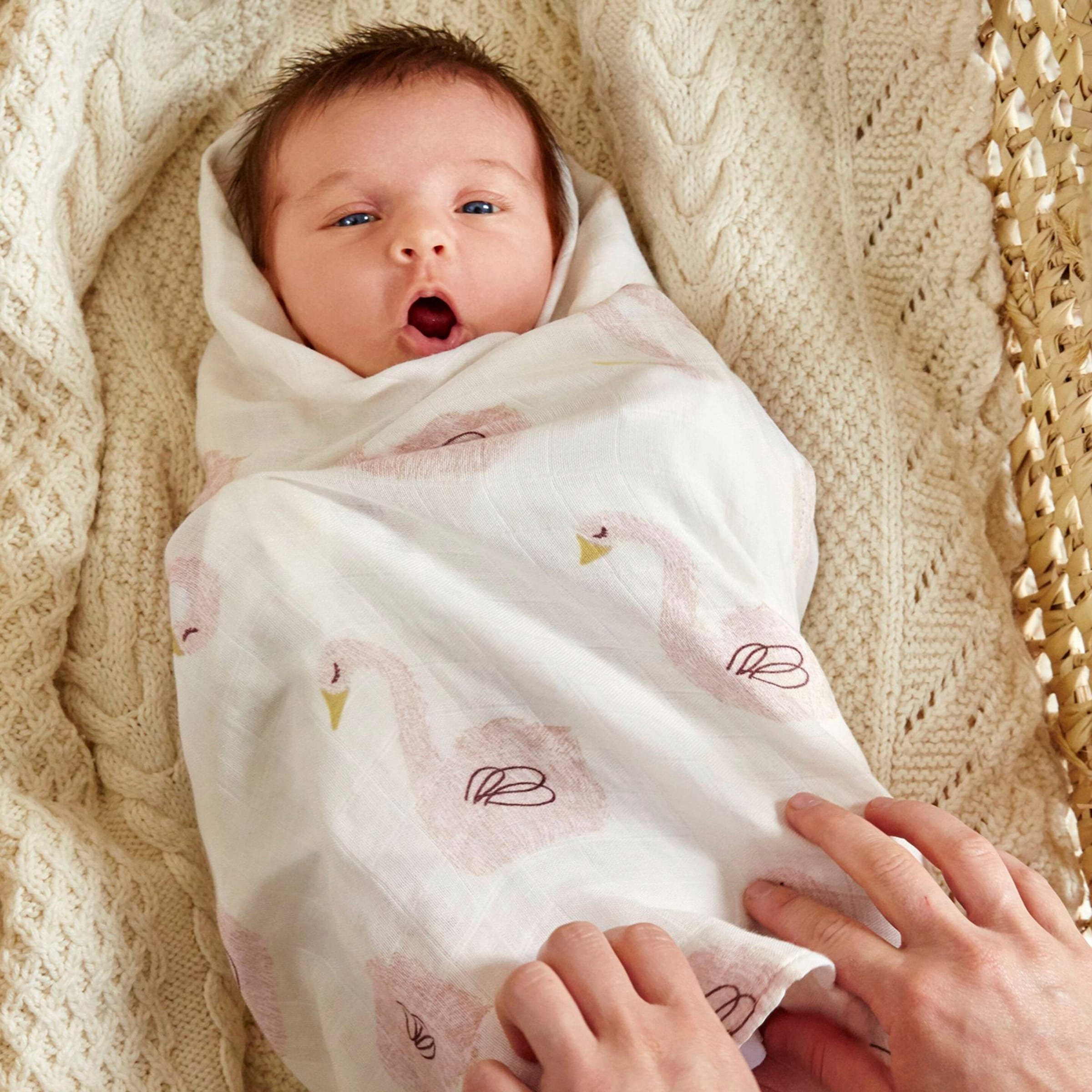Lässig 3er-Pack Mullwindel Soft Swaddle L 80x80 cm