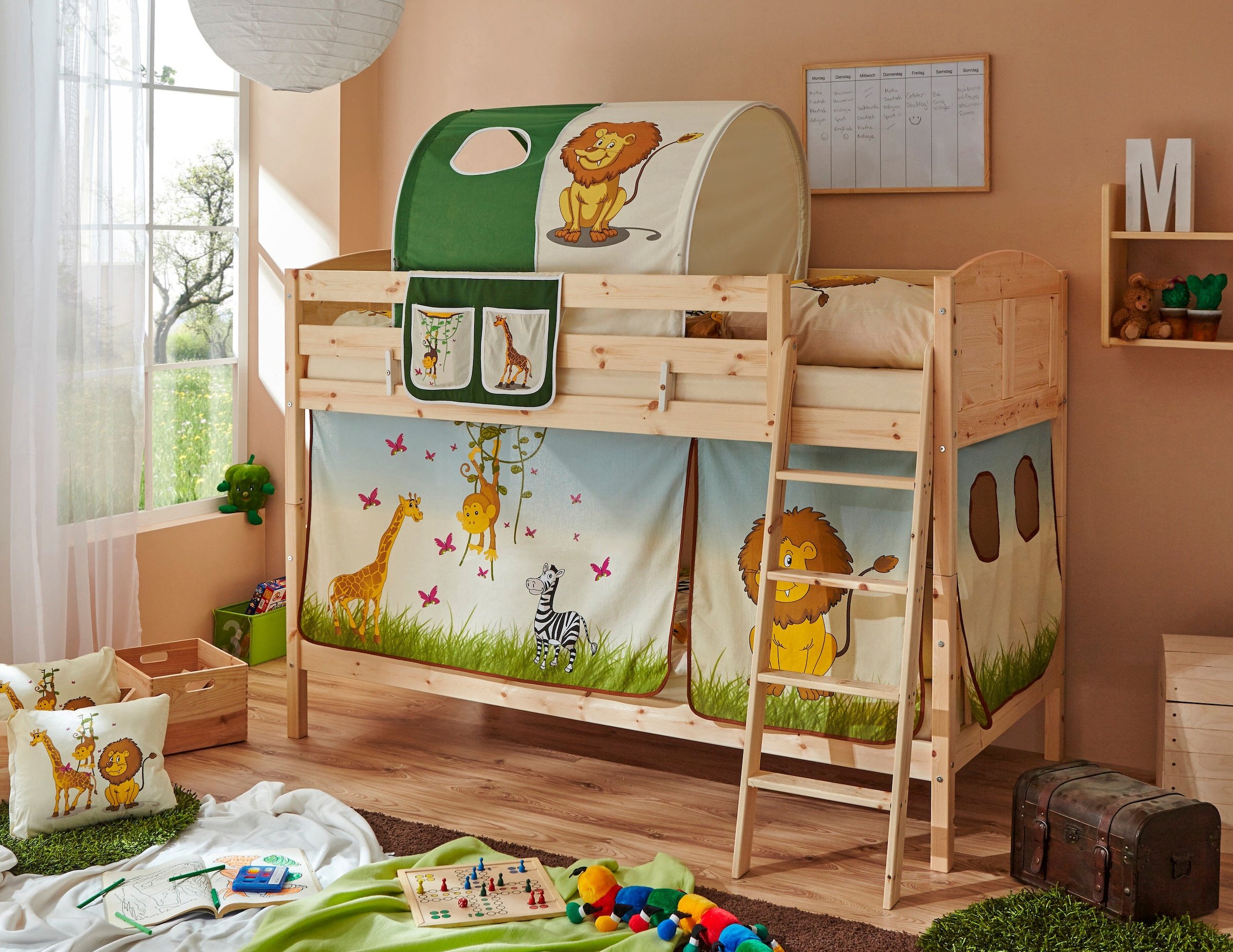 Ticaa Etagenbett Erni Country Kiefer Natur