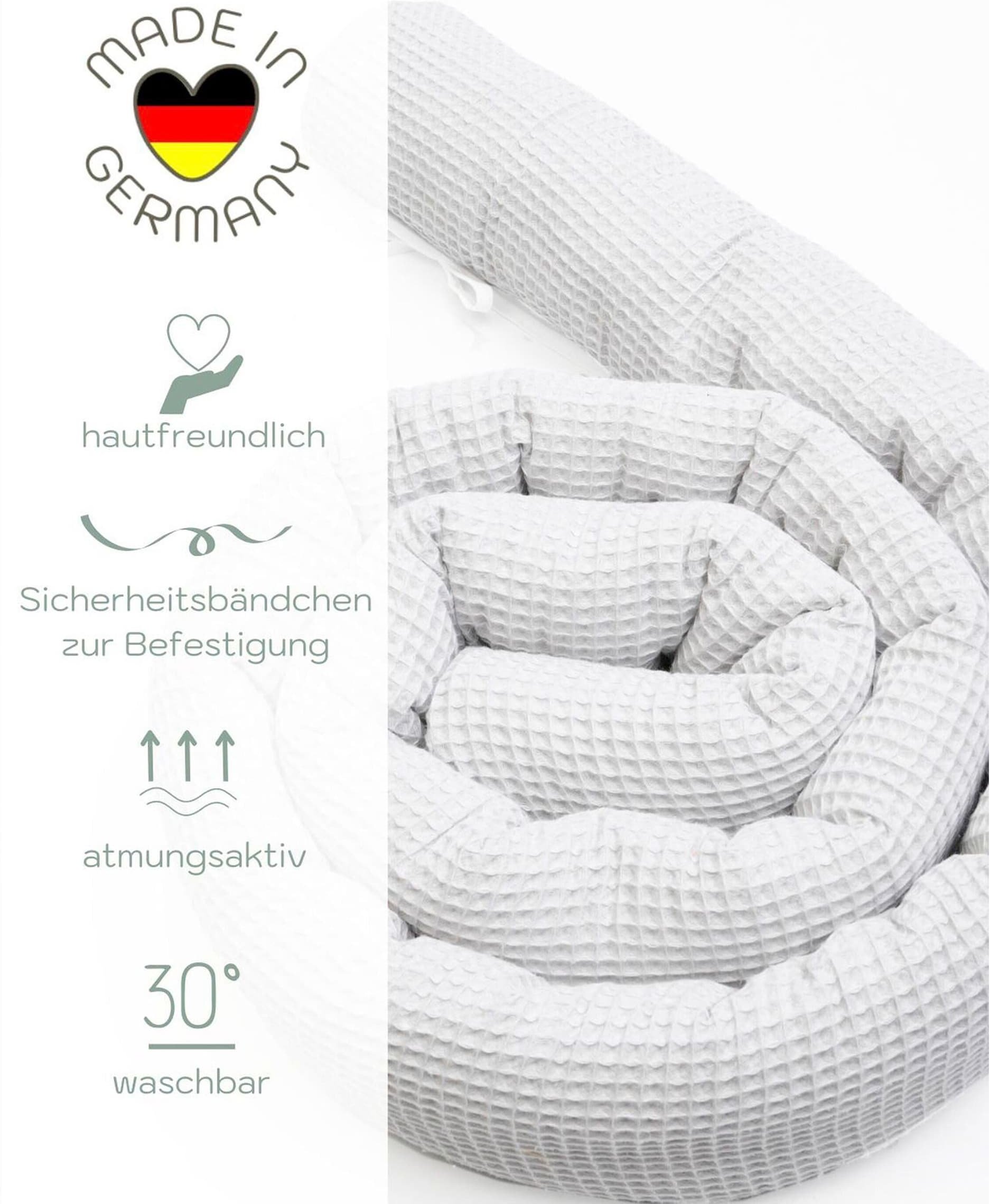 Mionido Nestchenschlange Waffelpiqué 235 cm