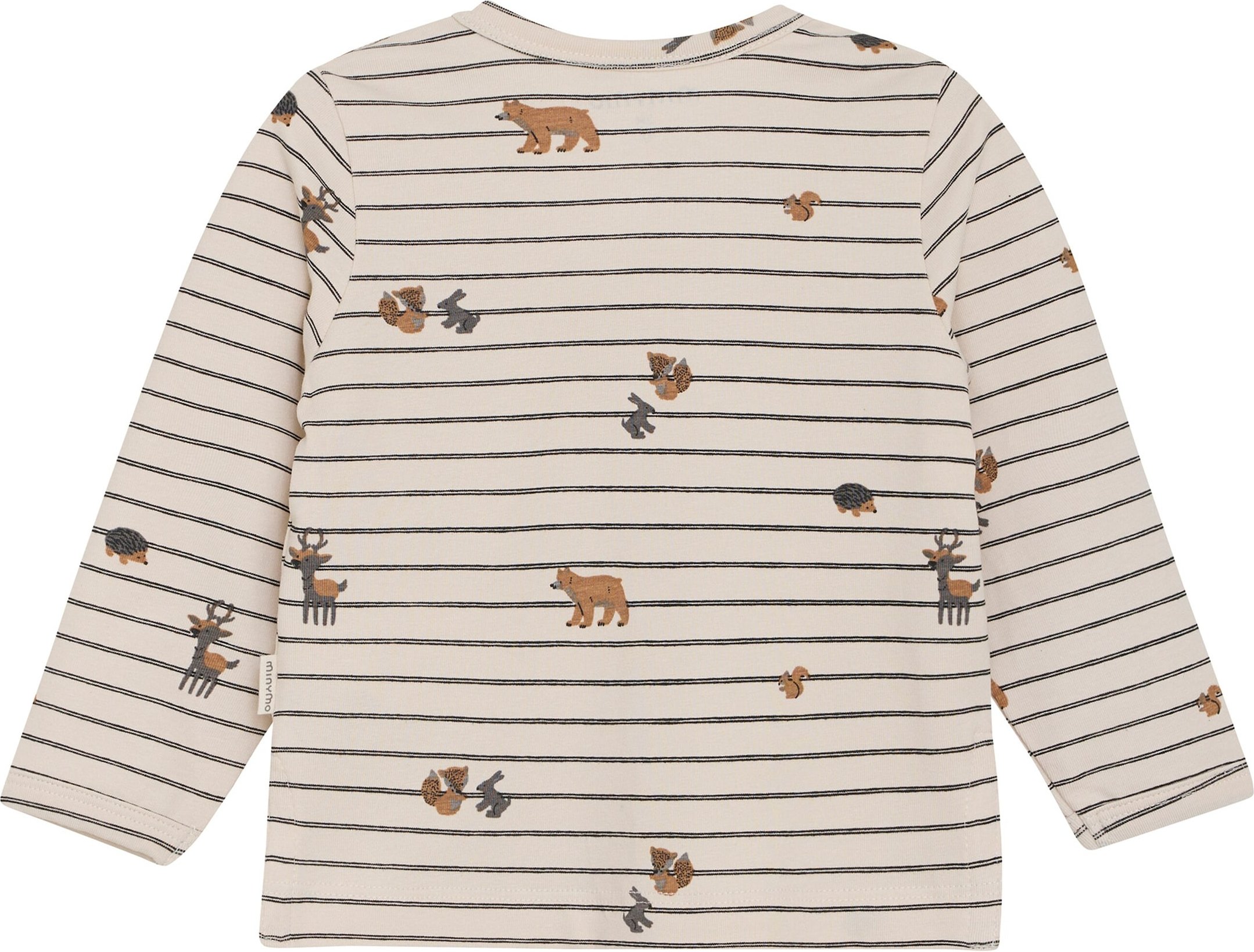 Minymo Shirt langarm Ringel Tiere