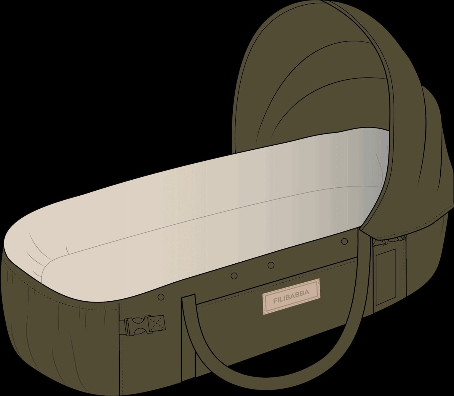 Filibabba Sonnendach für Frida Swift Lift - Olive