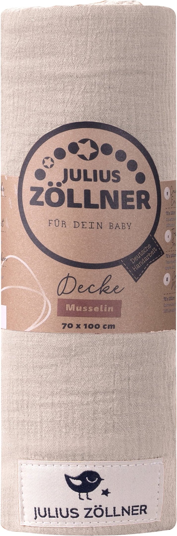 Julius Zöllner Babydecke Terra Musselin 70x100 cm