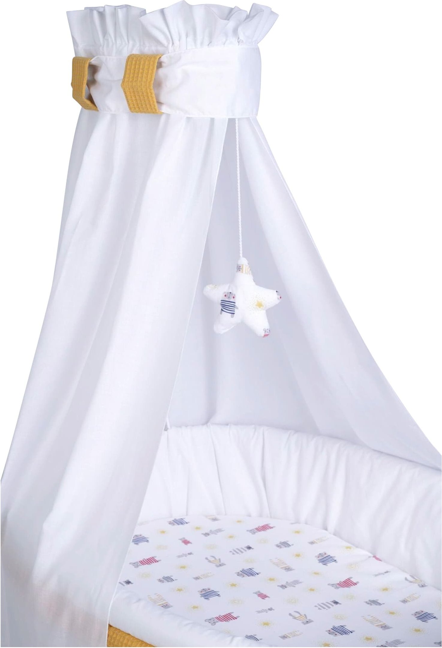 Mionido Stubenwagen Maxi mit Bettwäsche