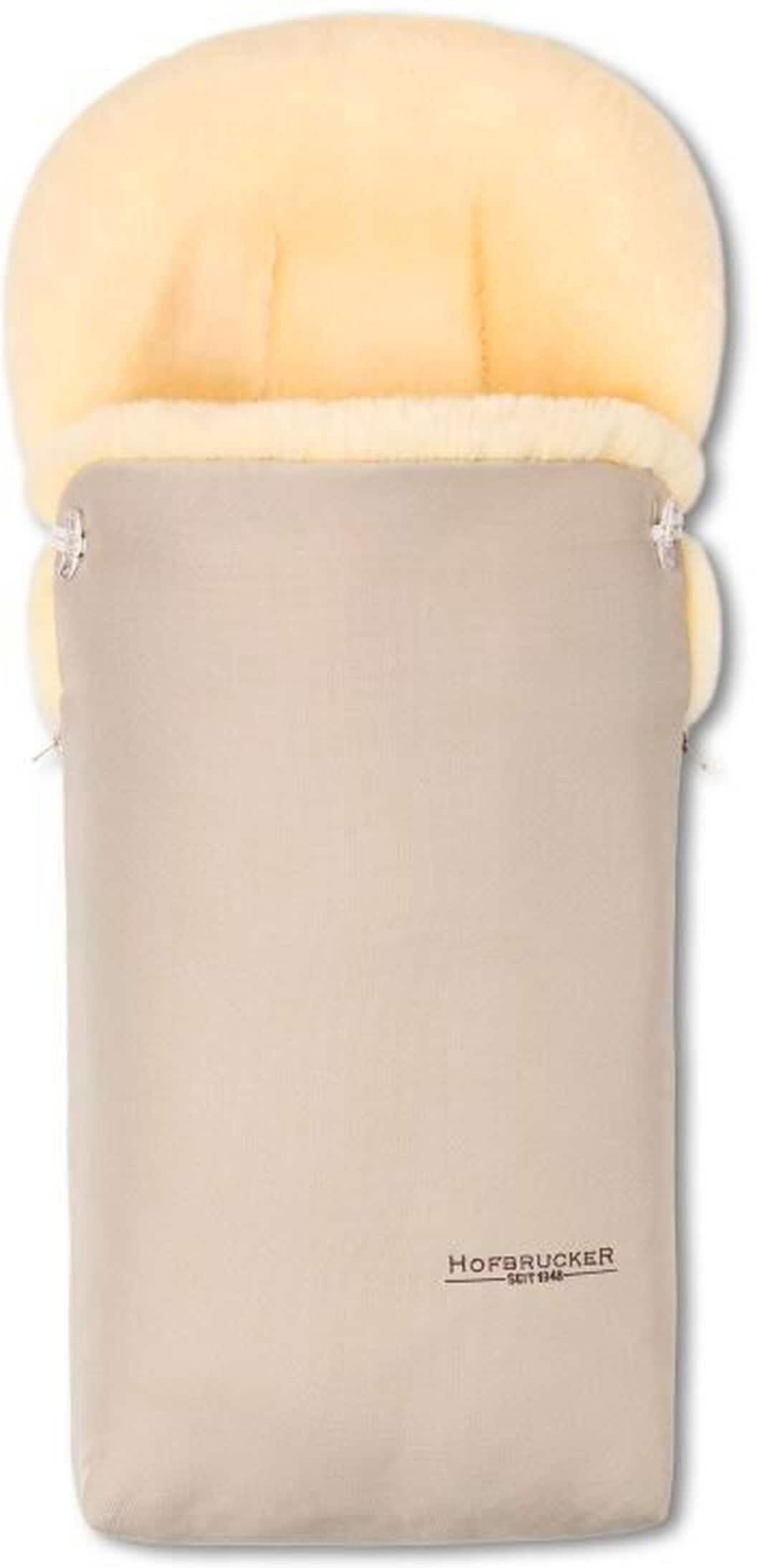 Hofbrucker Kinderwagen Lammfell-Fußsack Putzi beige