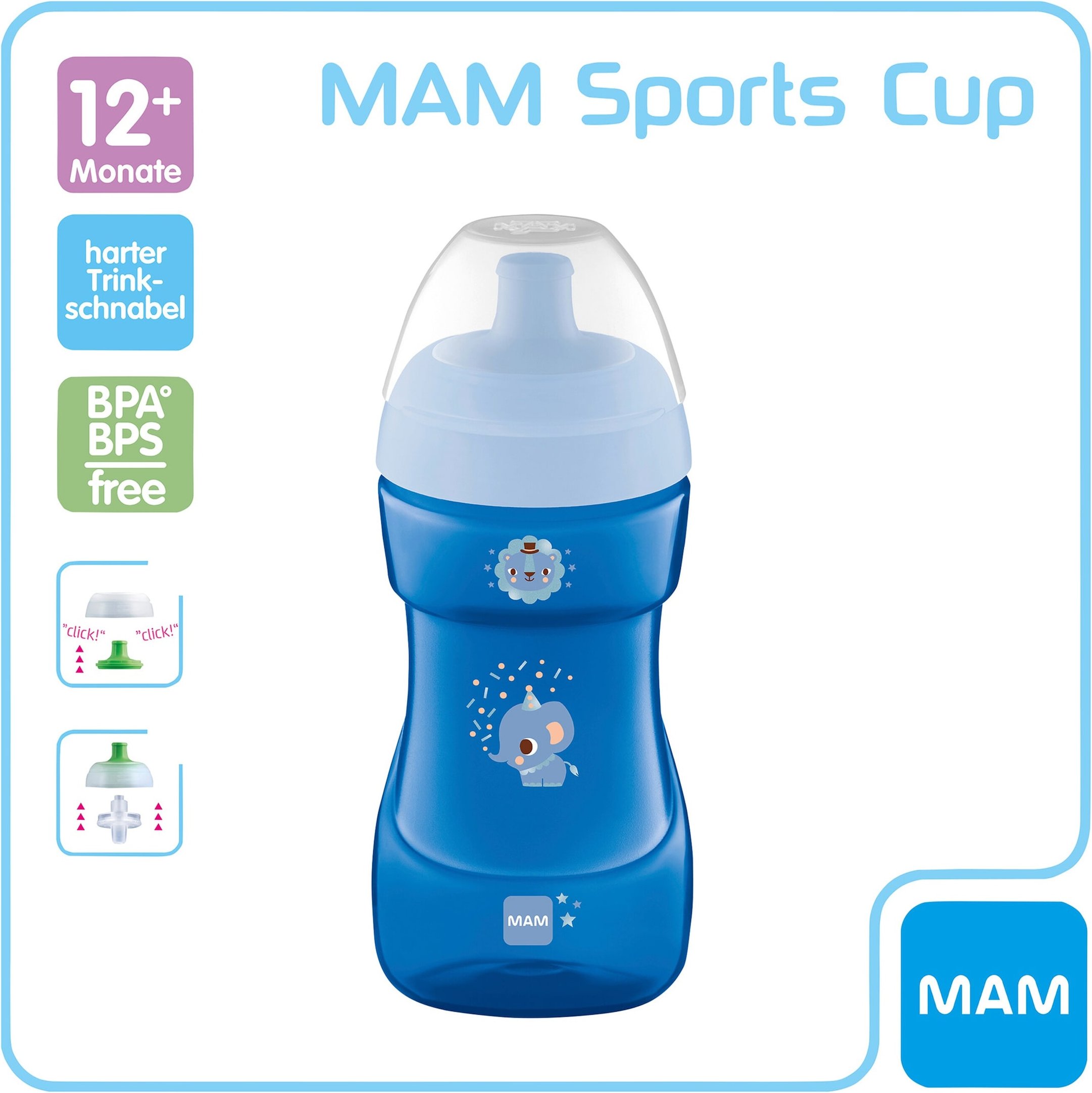 Mam Trinklernflasche Sports Cup, 330ml, ab 12M