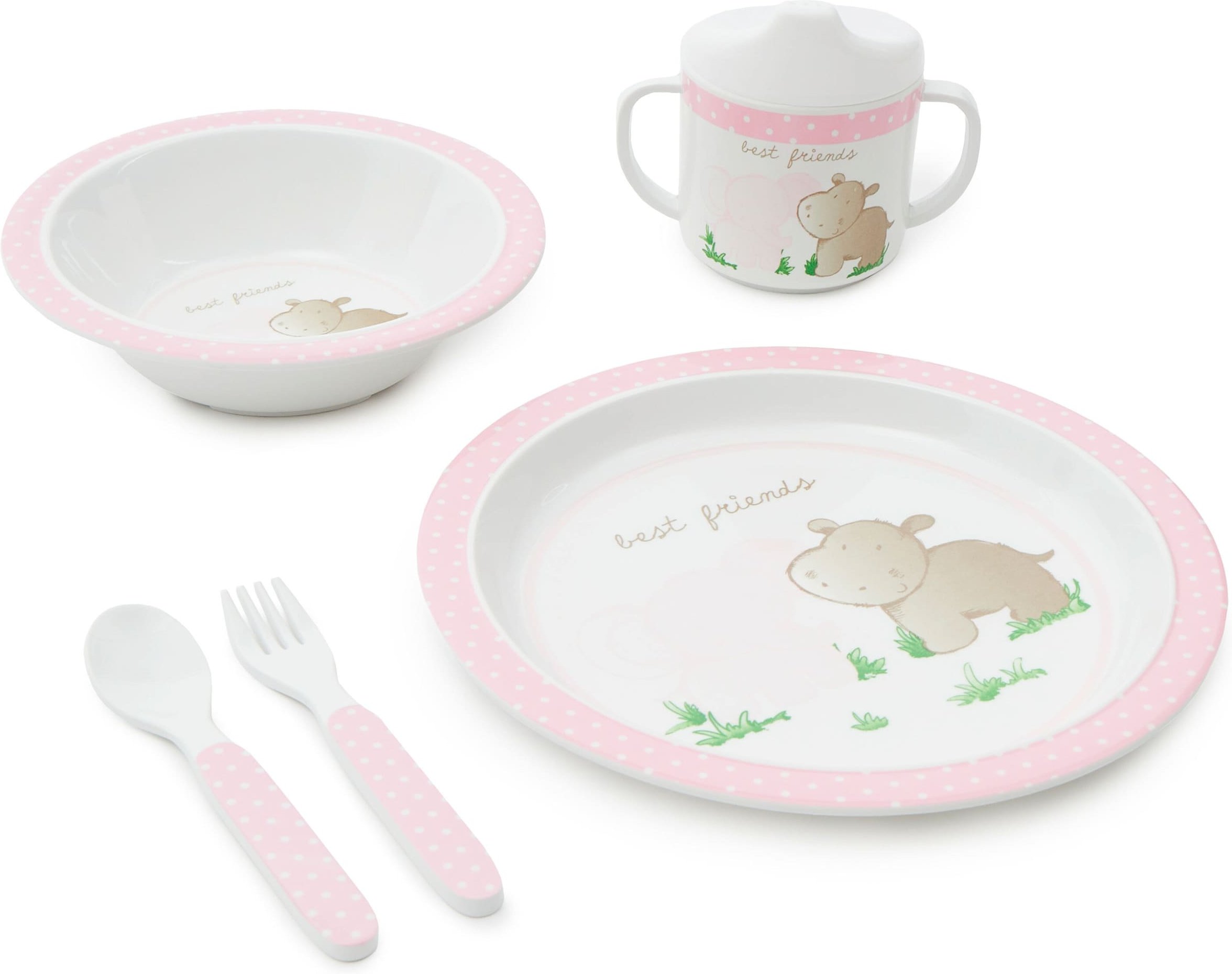 Bieco Geschirrset mit Tiermotiv 5 tlg.