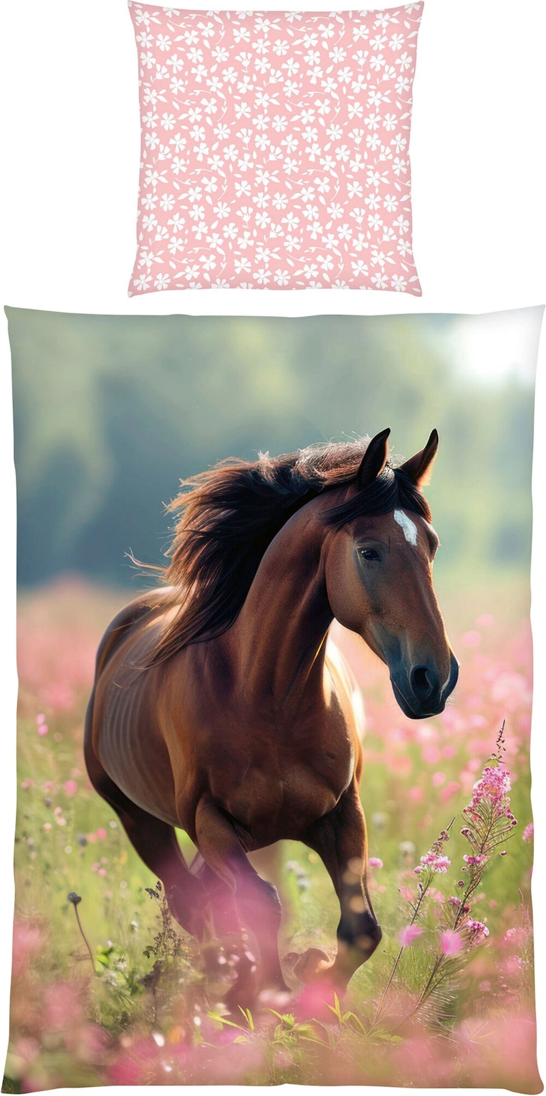 Herding Renforcé Wende-Bettwäsche Pferd 80x80 / 135x200 cm