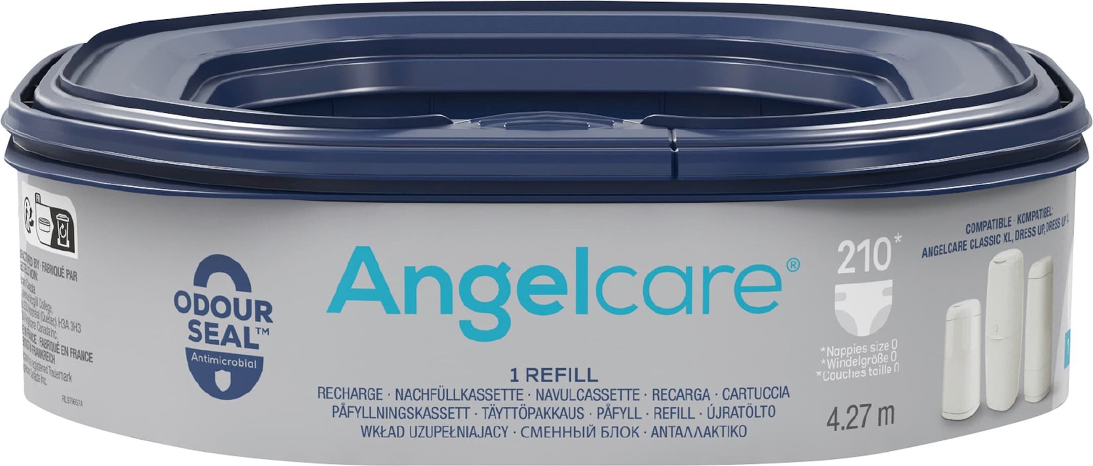 Angelcare 6er-Pack Nachfüllkassette für Windeleimer Dress-Up, Dress-Up XL und Classic XL