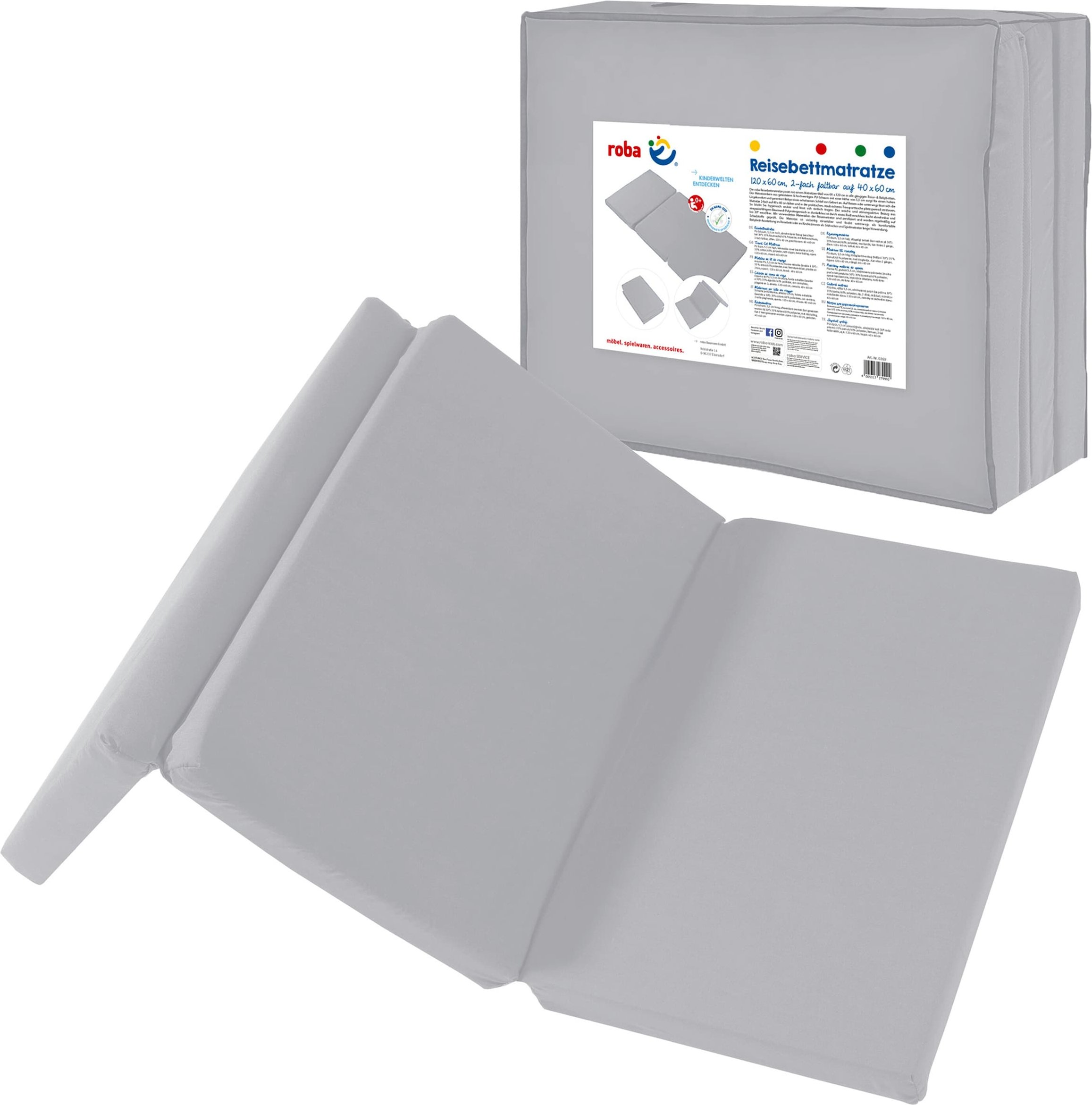 Roba Reisebettmatratze roba Style grau