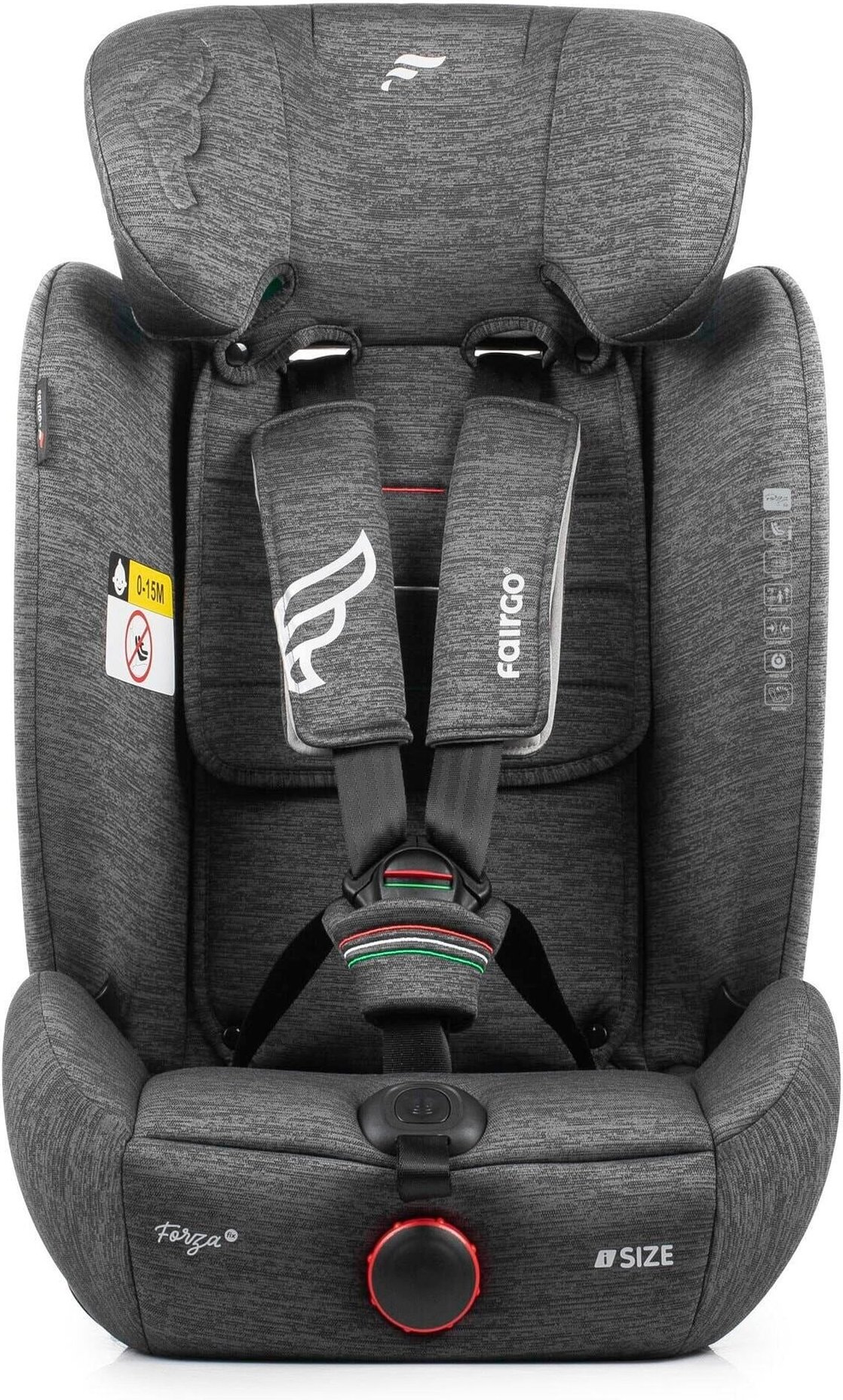 Fairgo Forza i-Size Kindersitz 76-150 cm - Stone Grey