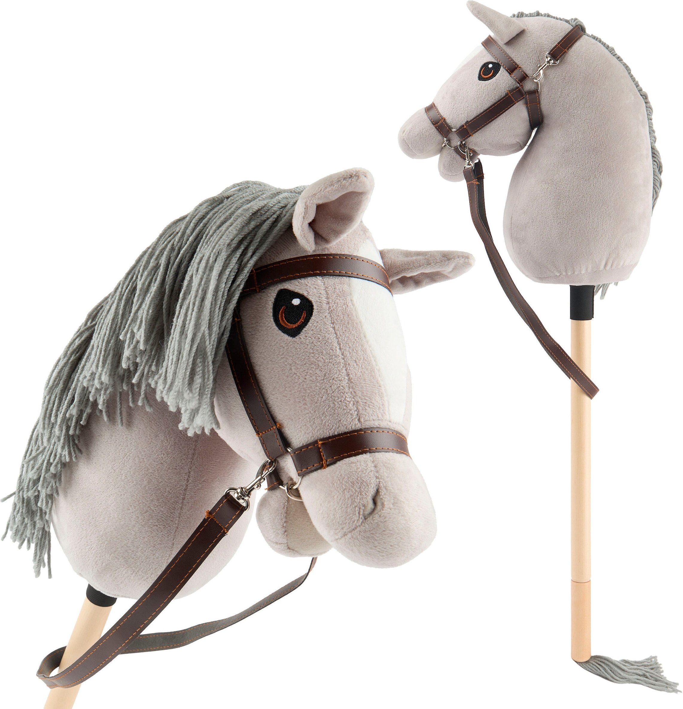 Bieco Hobby Horse Steckenpferd Grauer Größe S