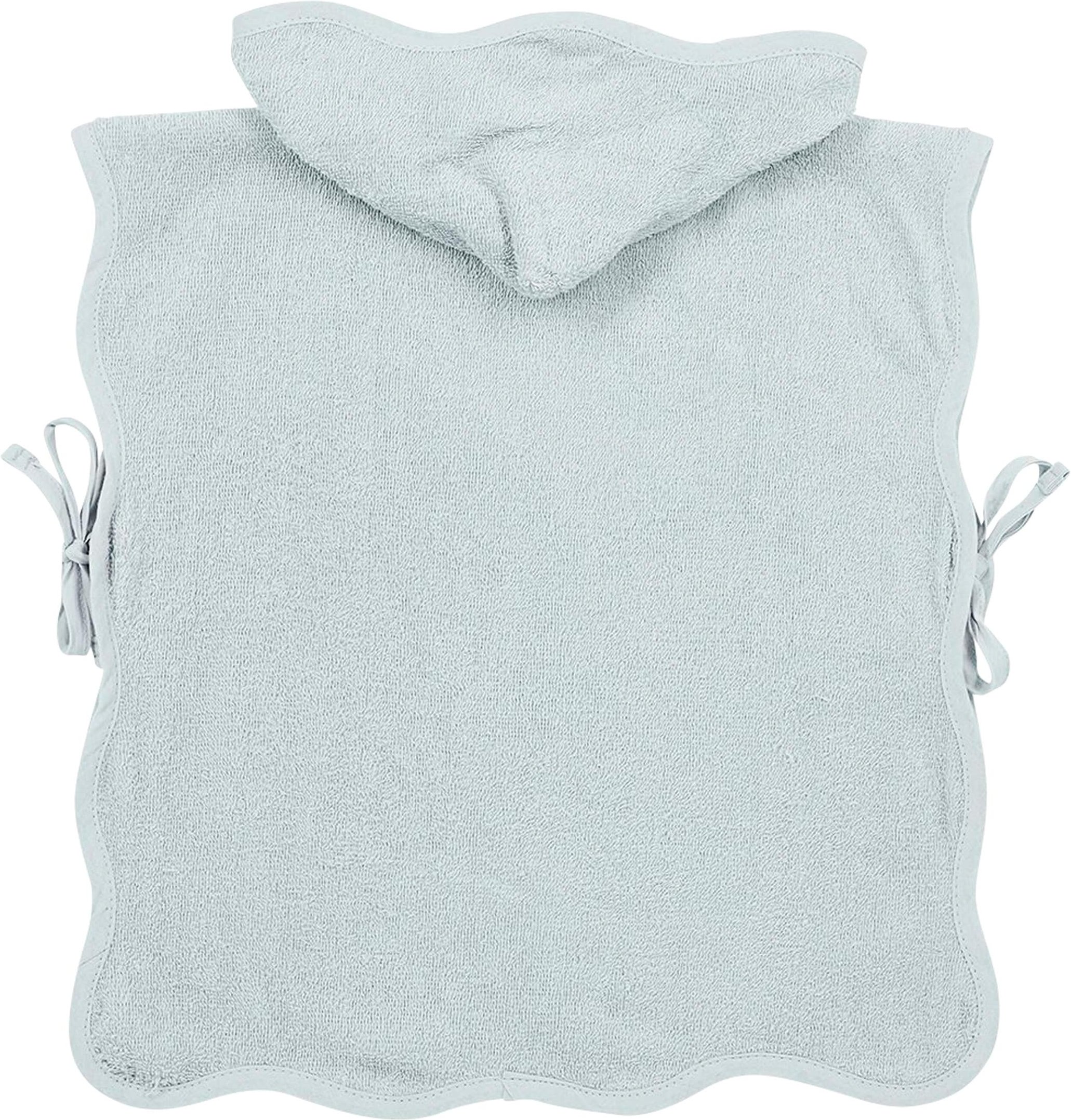 Meyco Baby Badeponcho hellblau | grau