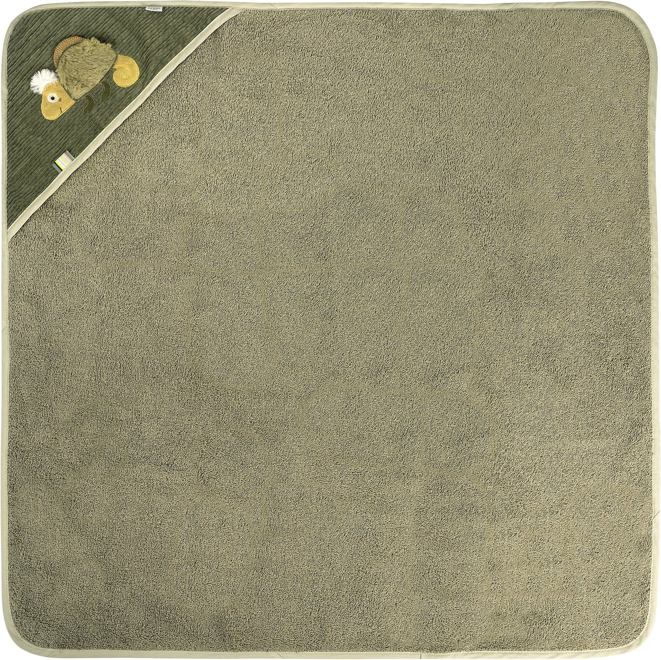 Fehn Kapuzenbadetuch oliv