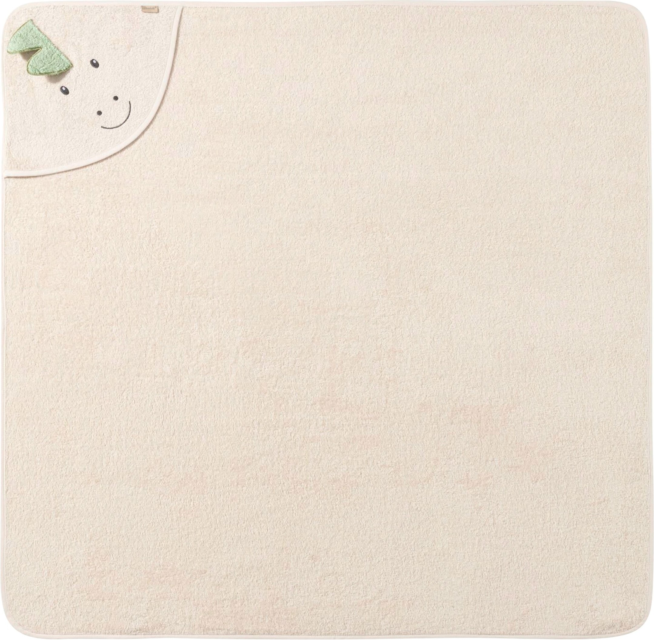 Sterntaler Kapuzenbadetuch mit Applikation 100x100 cm beige