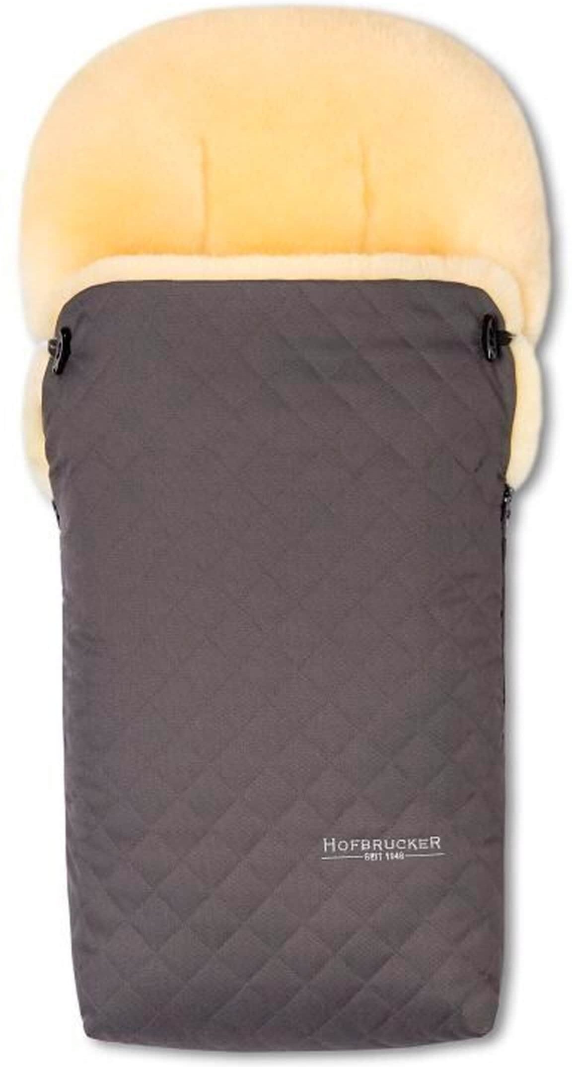 Hofbrucker Kinderwagen Lammfell-Fußsack Putzi Limited Edition grau