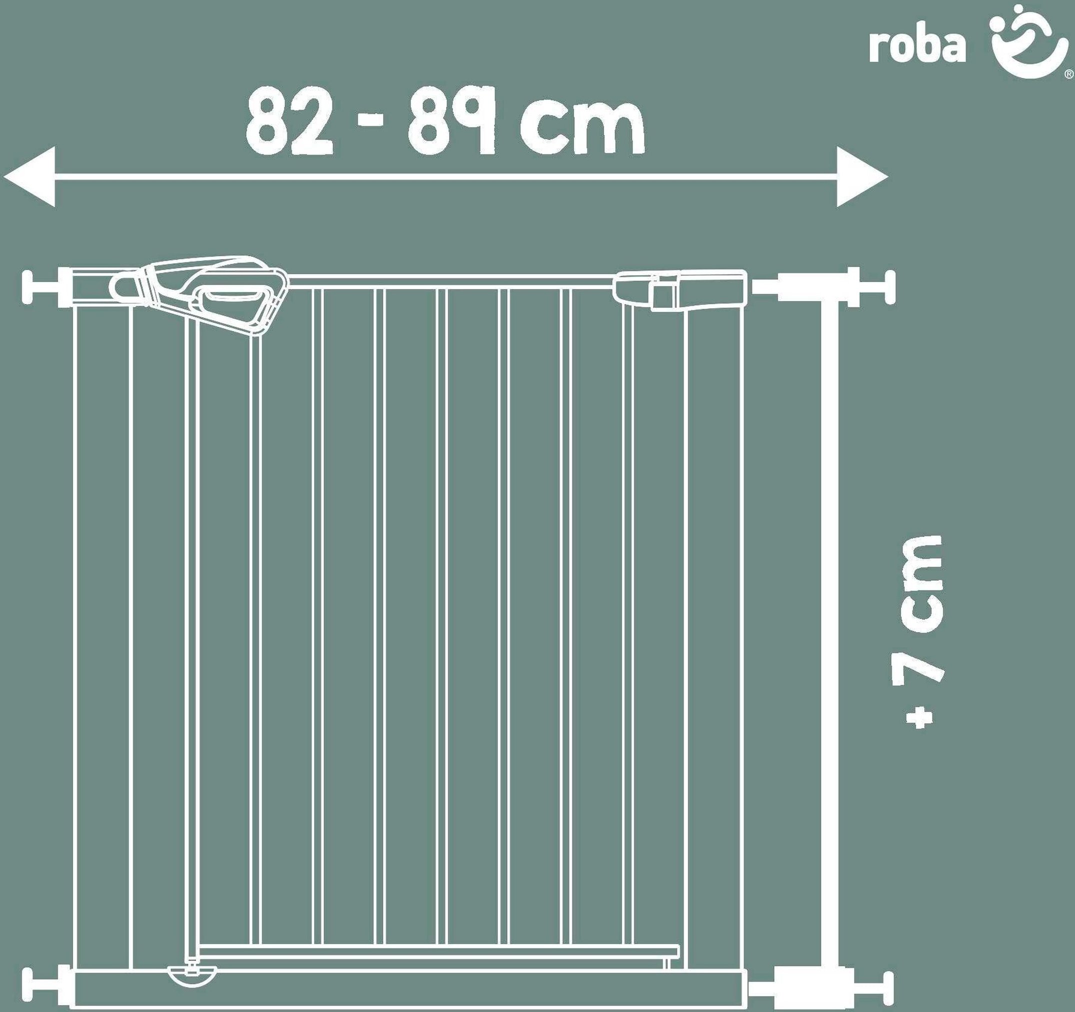 Roba Anbauteil Metall 7 cm easySafe+