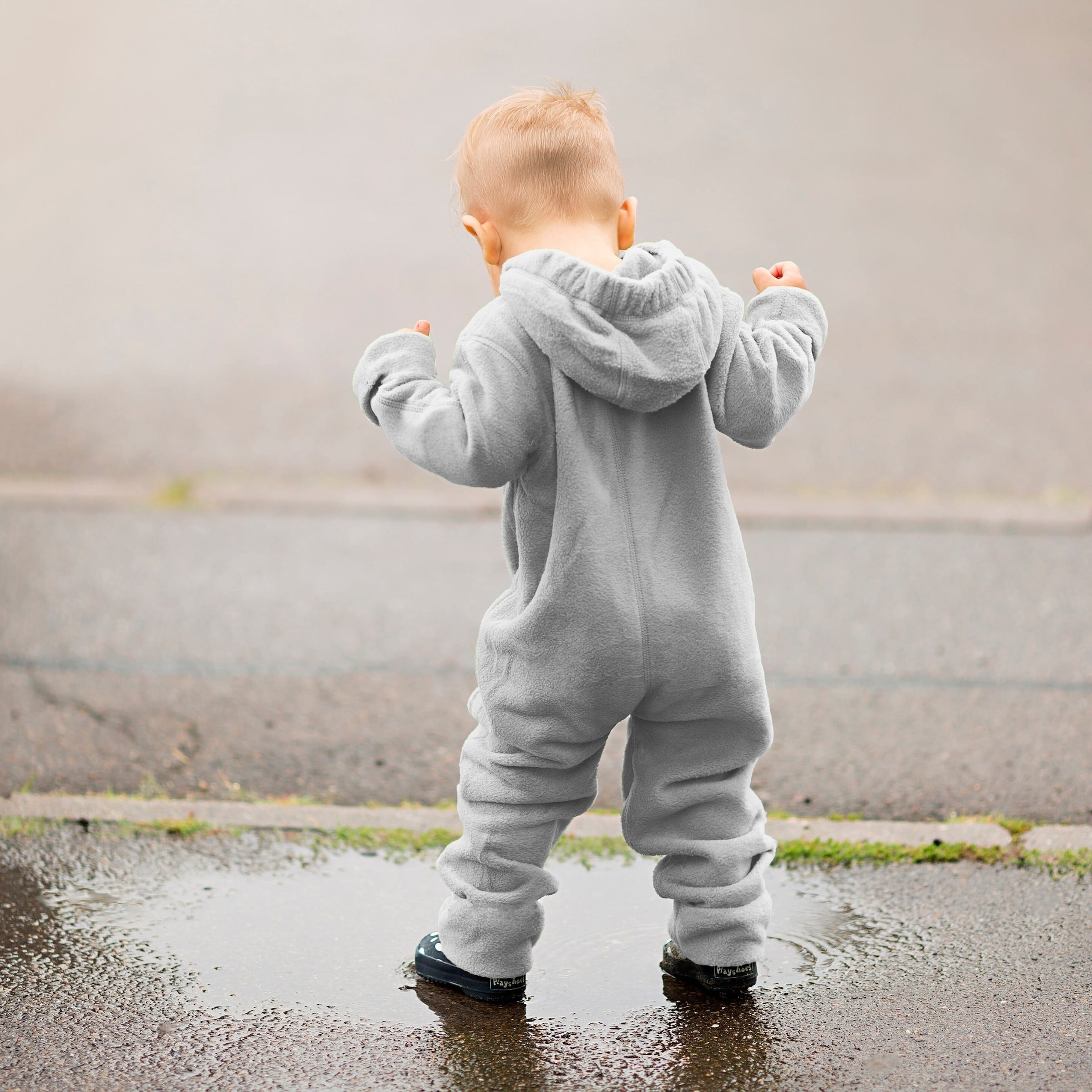 Hoppediz® Overall Fleece-Overall mit Umschlagbündchen