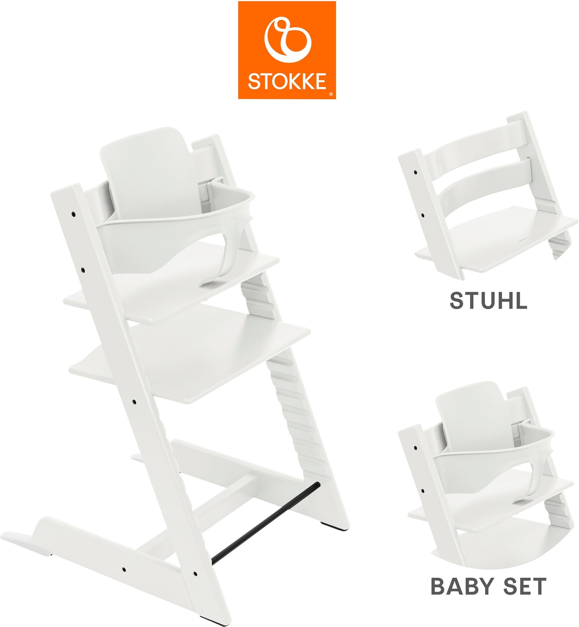 Stokke® Tripp Trapp® Bundle Treppenhochstuhl inkl. Babyset