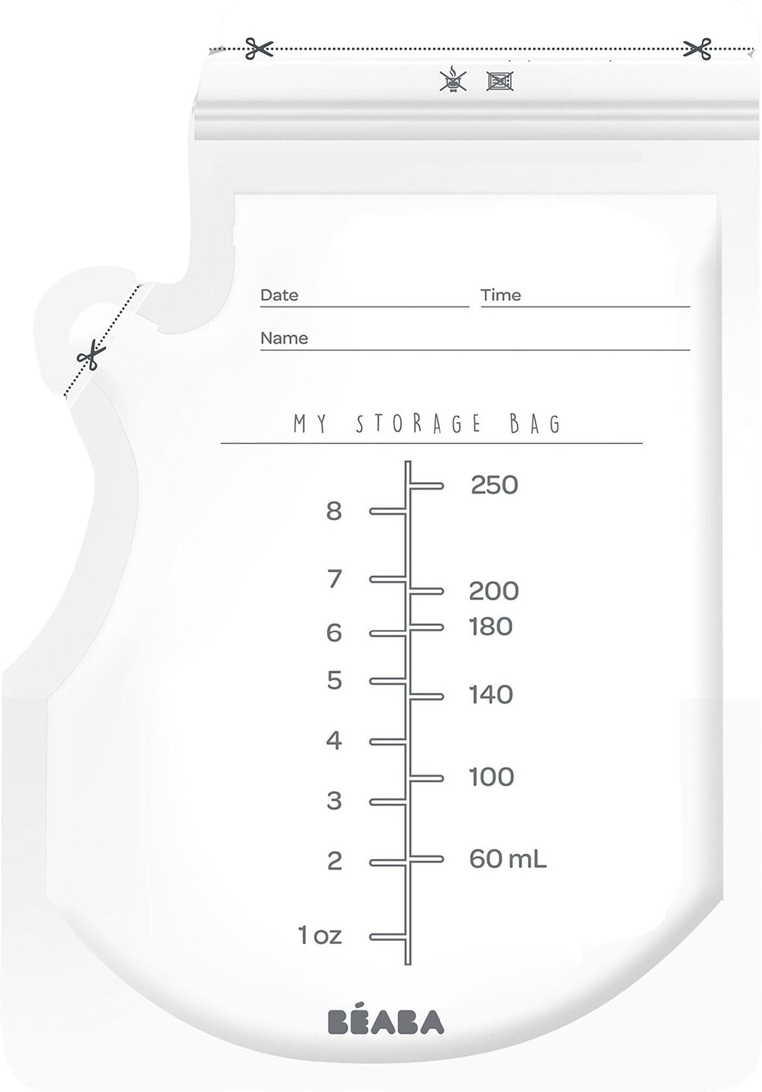Beaba 50er-Pack Muttermilchbeutel 250ml