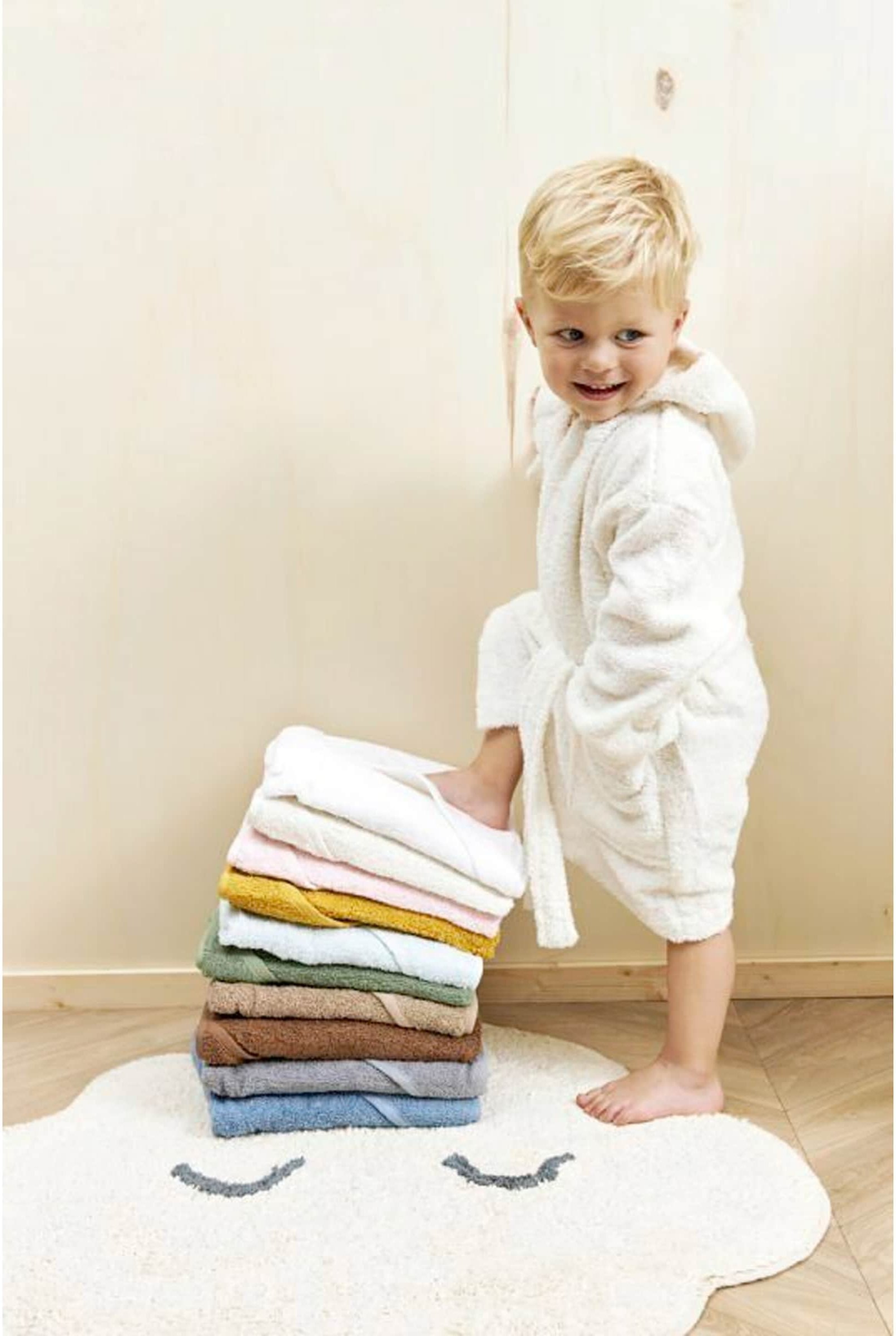 Meyco Baby Kapuzenbadetuch 75x75 cm grau