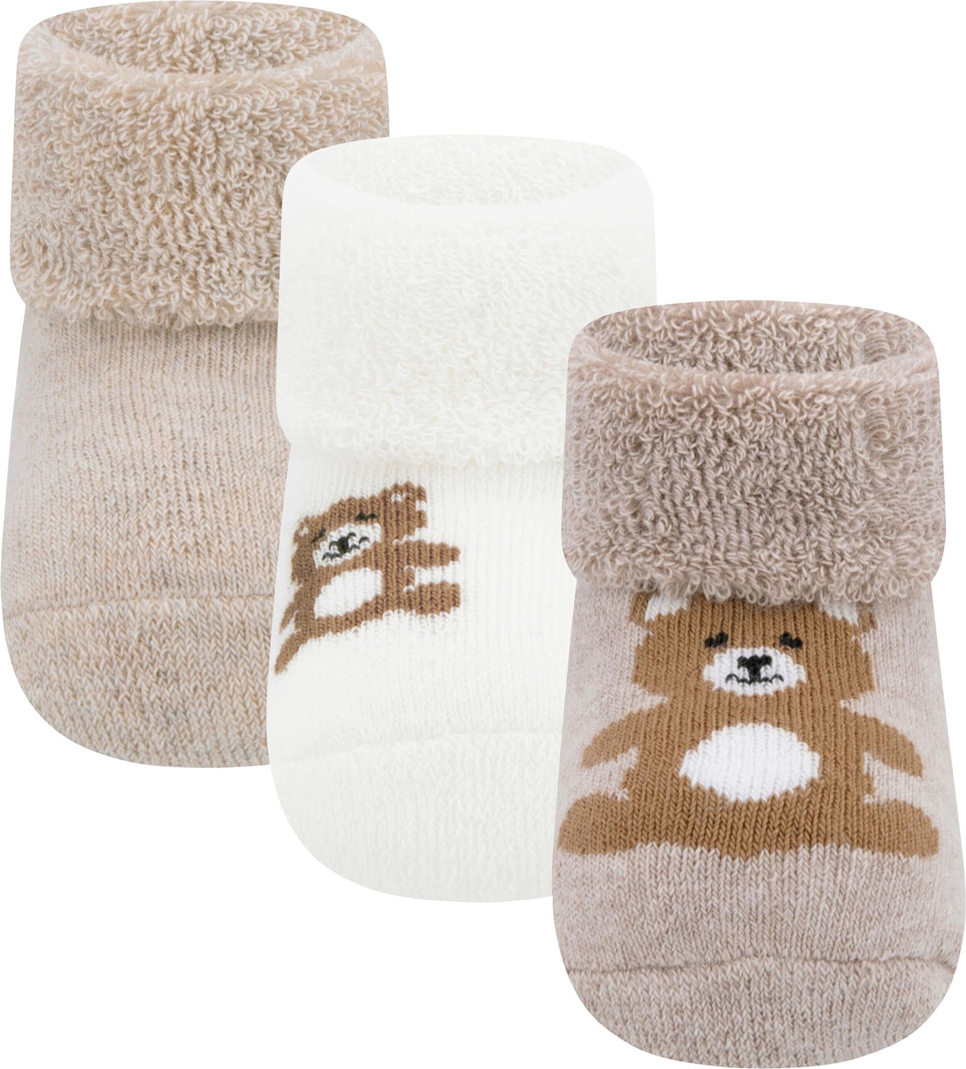 Ewers 3er-Pack Erstlingssocken Bär