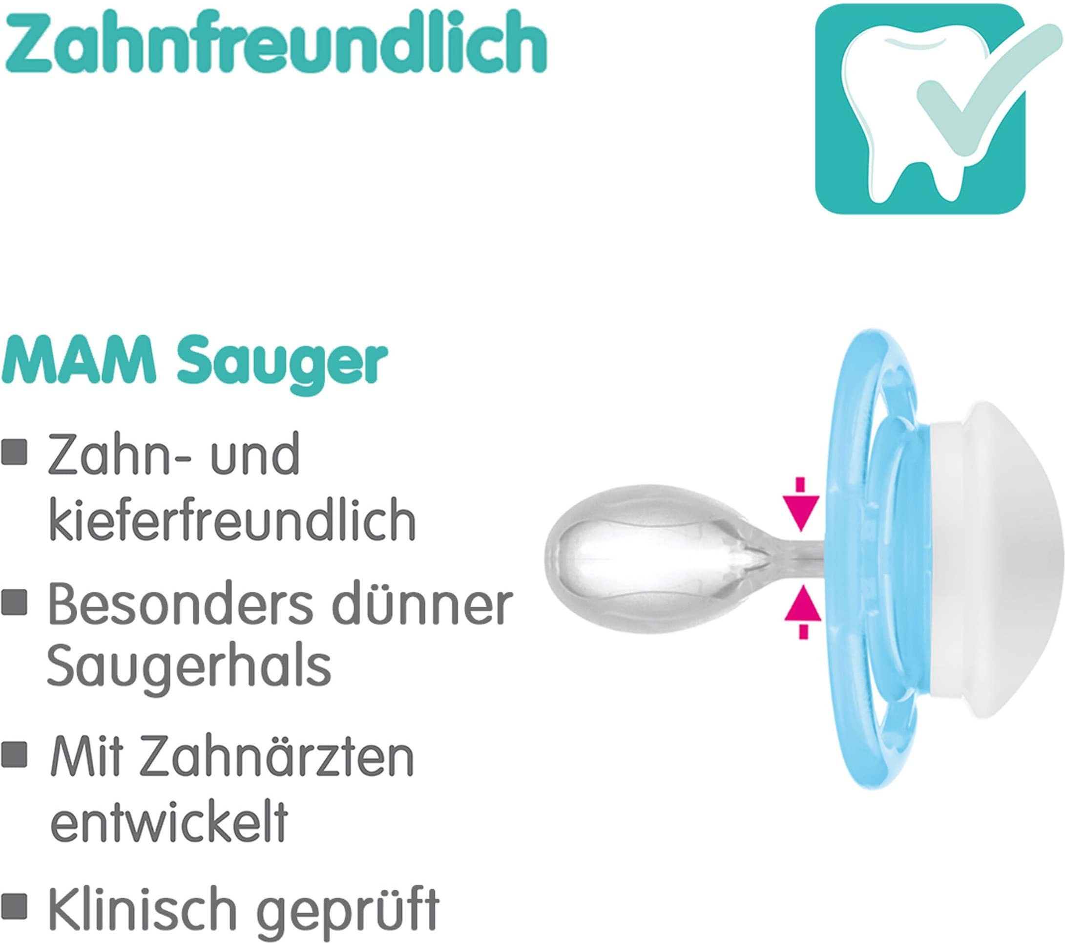Mam 2er-Pack Schnuller Perfect Silikon, 6-16M