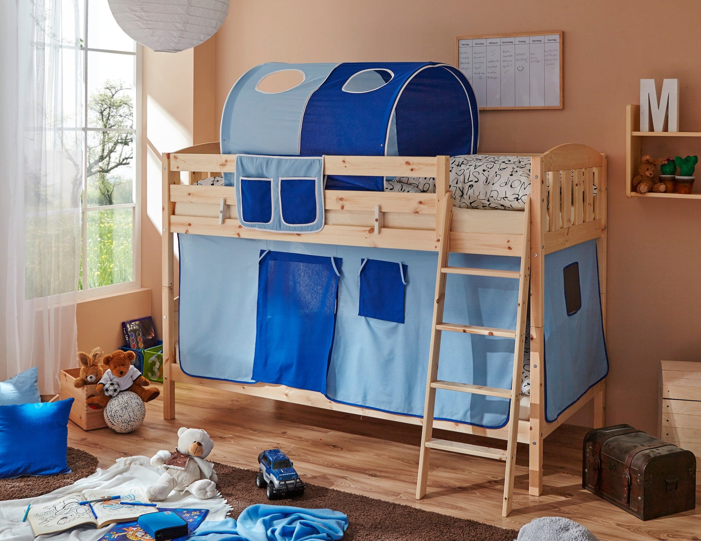 Ticaa Etagenbett Erni Country-V Kiefer Natur