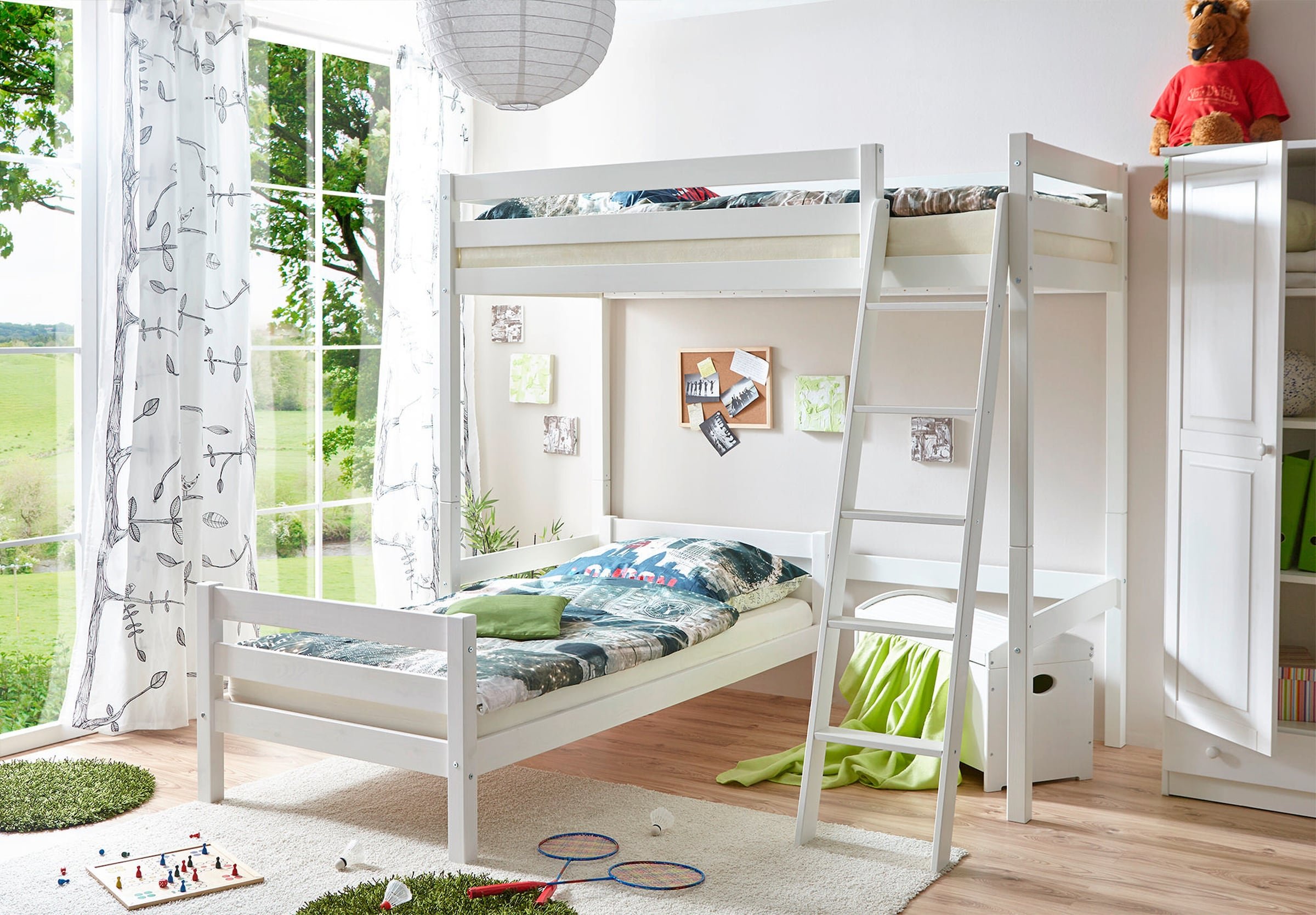 Ticaa Etagenbett Hochbett L-Bett Matthias Kiefer massiv