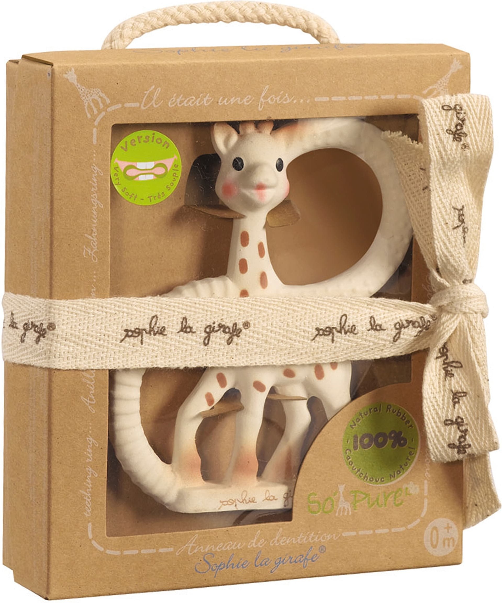 Sophie La Girafe Beißring So'Pure extra weich aus Naturkautschuk