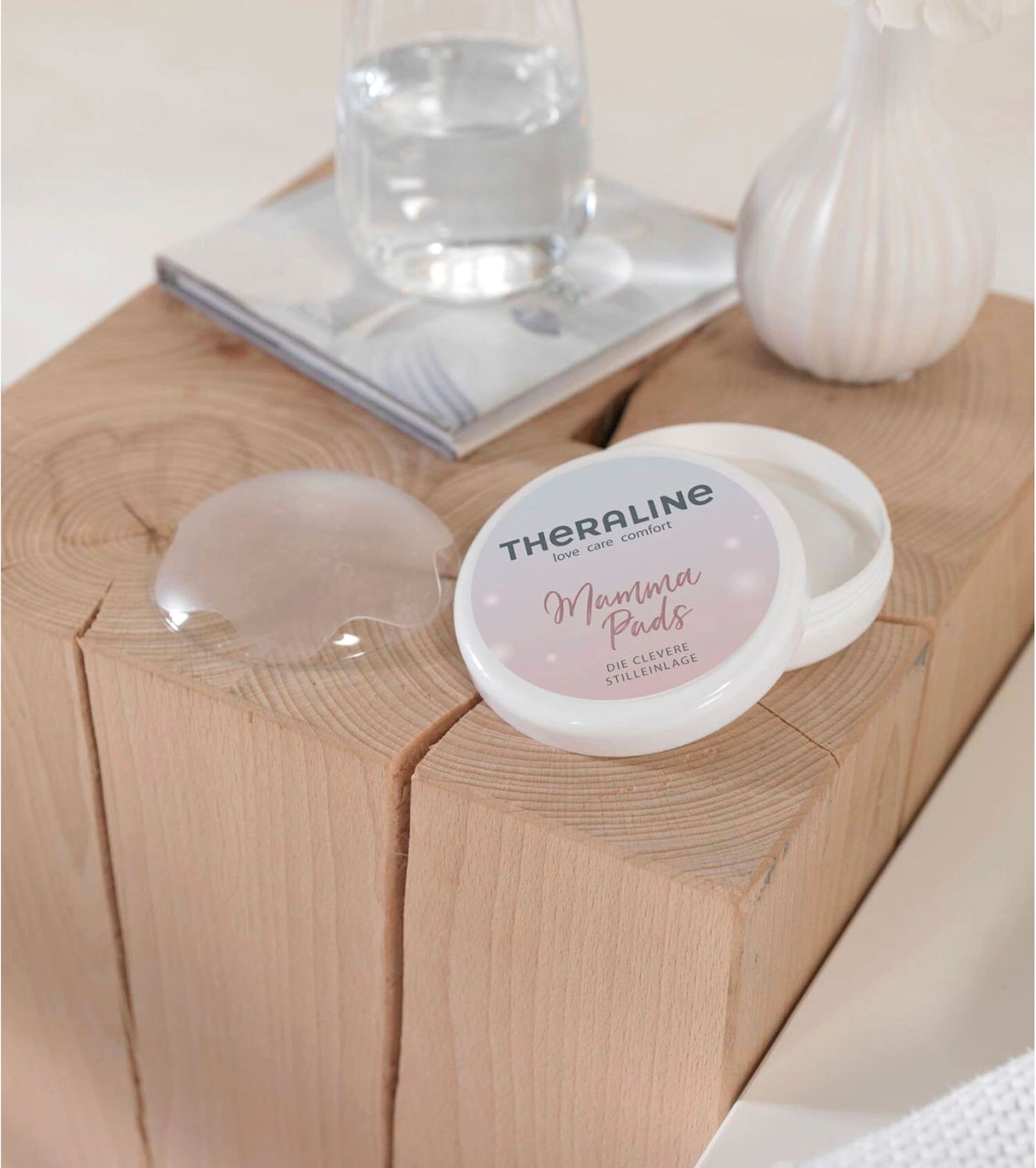 Theraline 2er-Pack Stilleinlagen Mamma Pads Silikon, waschbar