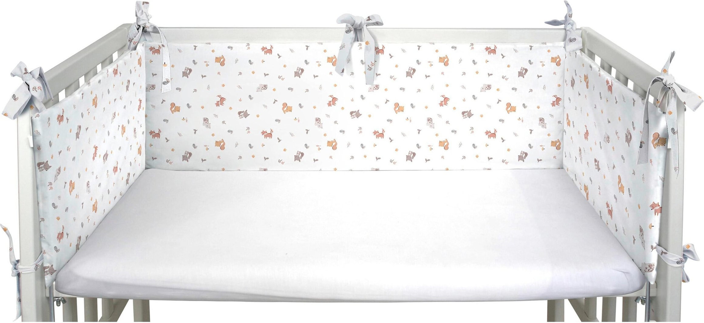 Bornino Home Nestchen für Beistellbett Waldfreunde 26x166cm