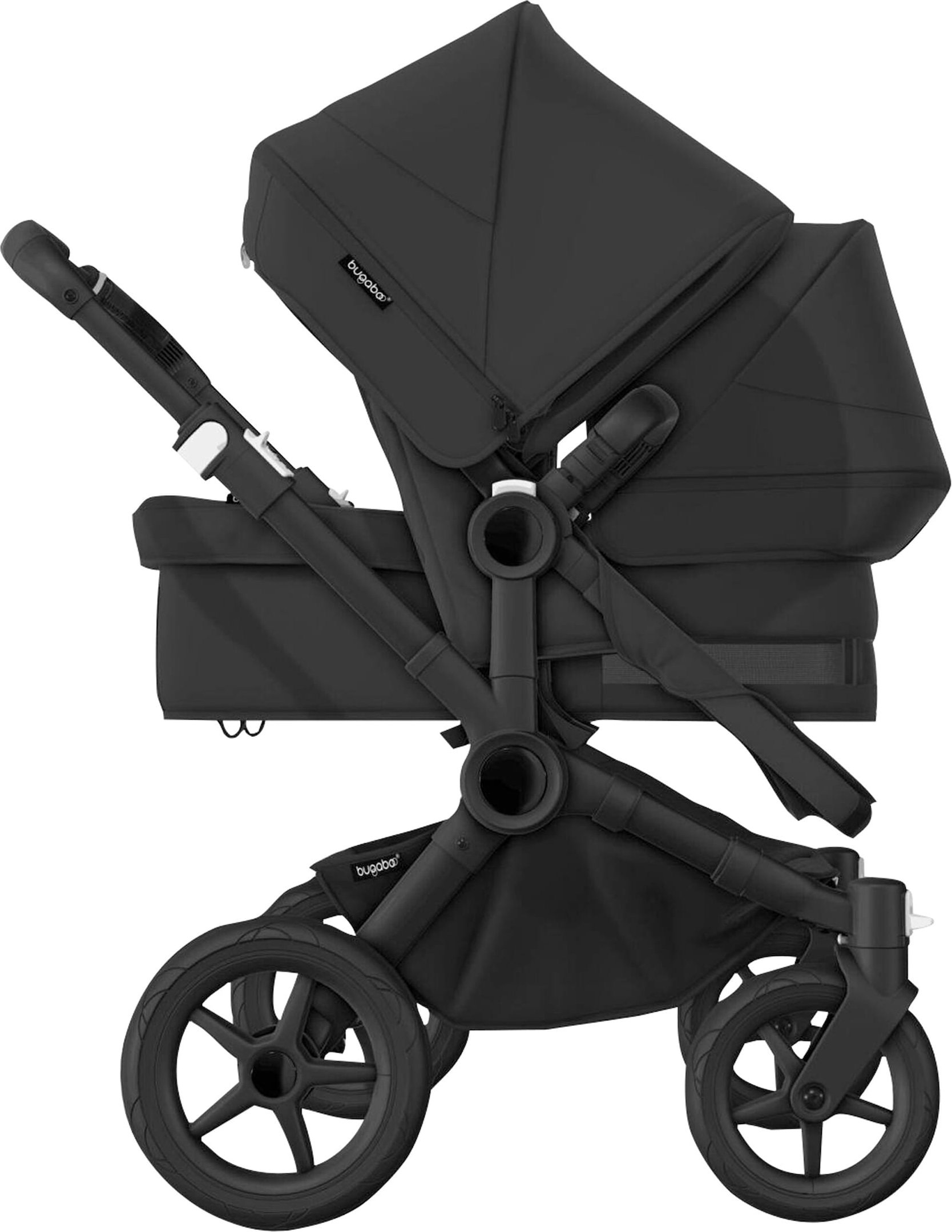 Bugaboo Donkey 5 Kinderwagen Geschwisterwagen Bundle Duo schwarz