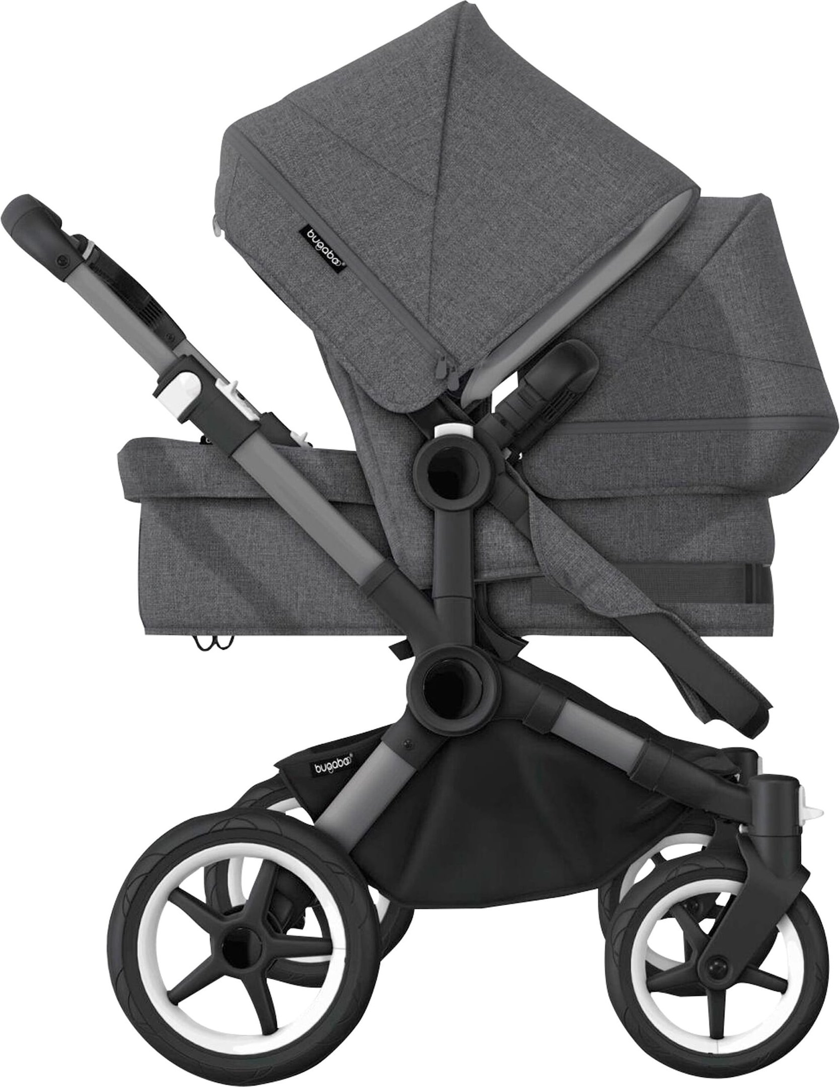 Bugaboo Donkey 5 Kinderwagen Geschwisterwagen Bundle Duo grau