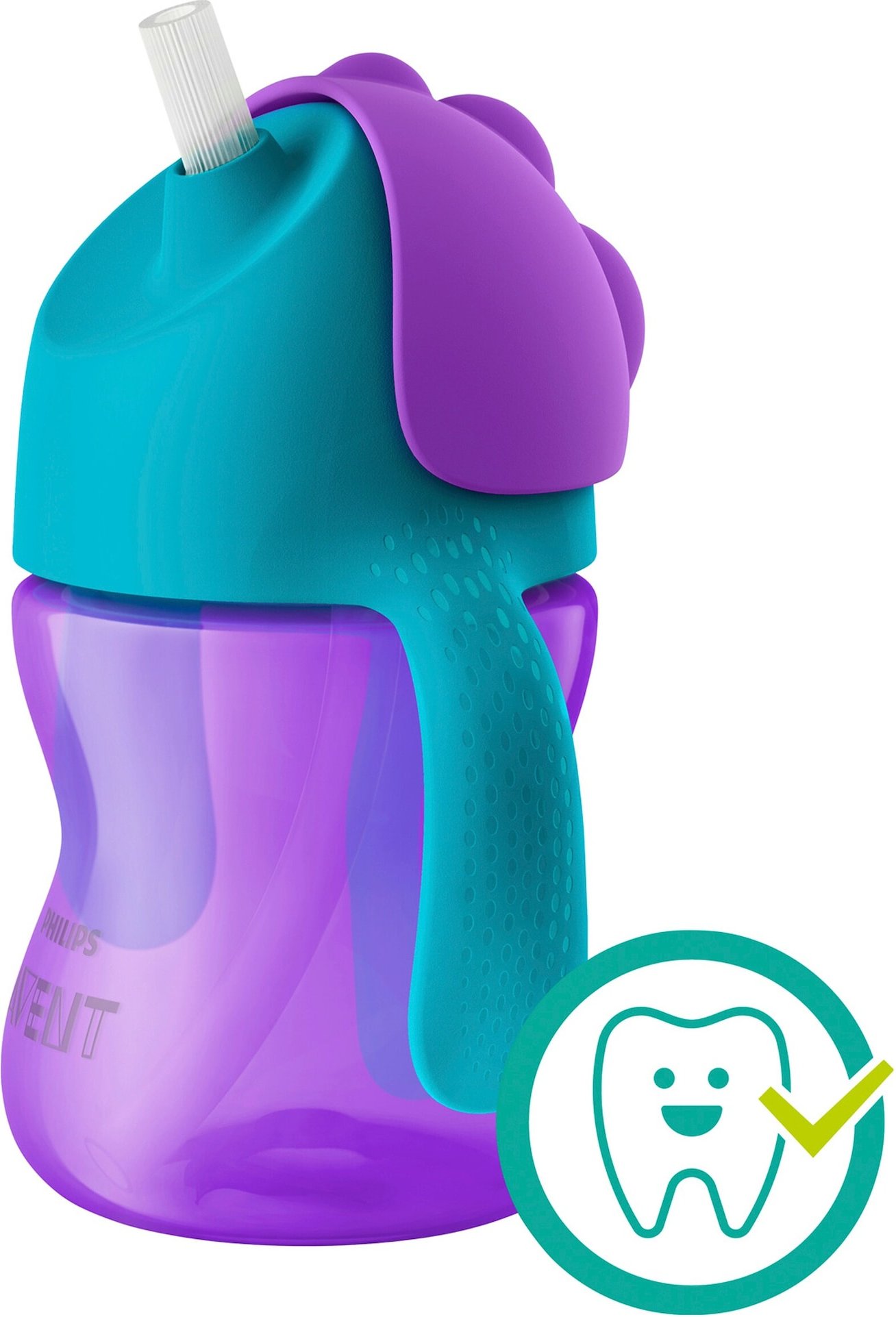 Philips Avent Trinklernbecher mit Strohhalm, SCF796/02, 200ml, 9-12M