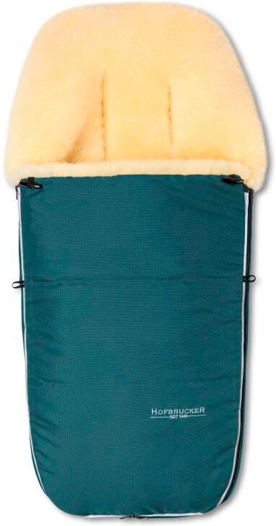 Hofbrucker Kinderwagen Lammfell-Fußsack Polaris tuerkis