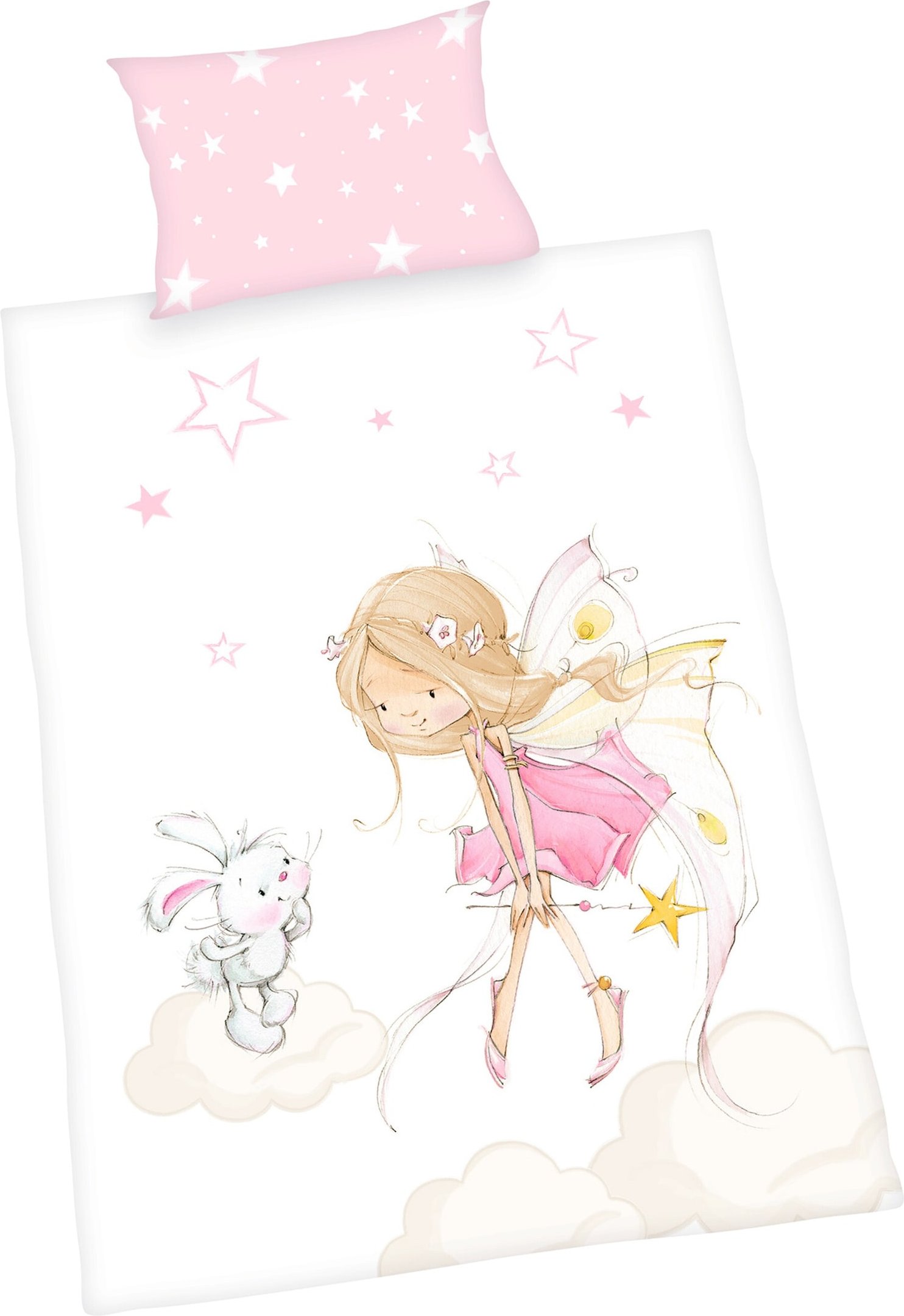 Baby Best Renforcé Wende-Bettwäsche Little Fairy 40x60 / 100/135 cm
